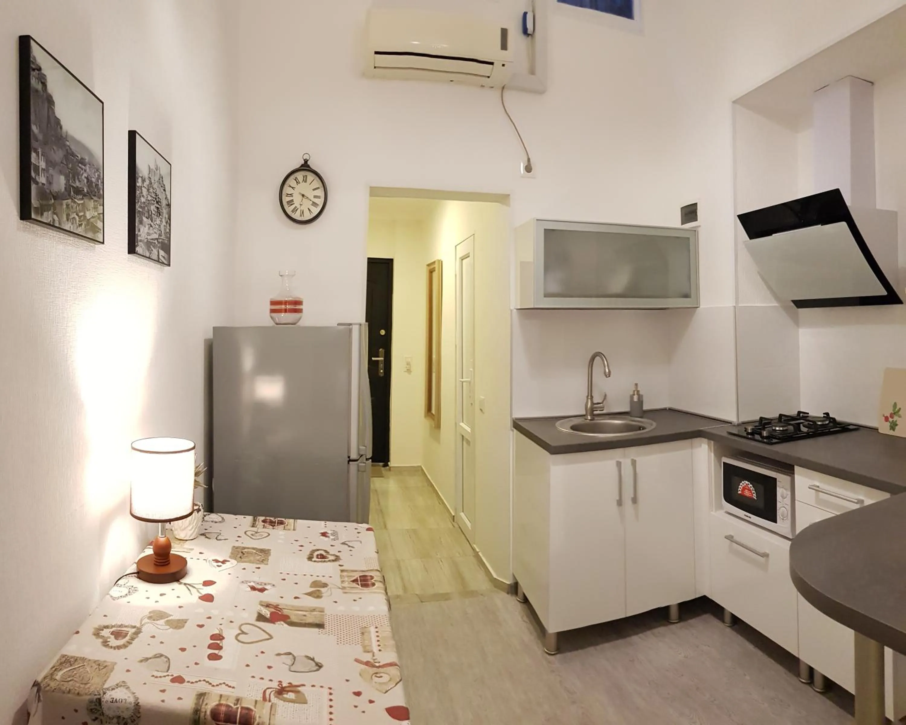 Kitchen or kitchenette, Bed in Cozy Apartment in Old Tbilisi