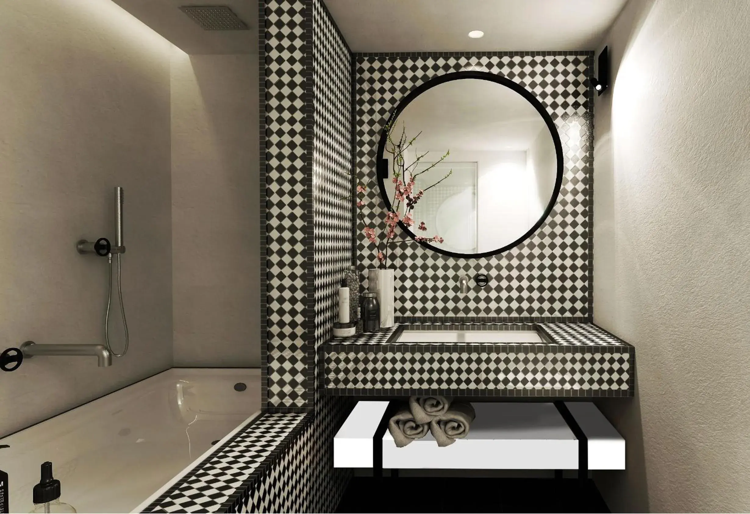 Bathroom in Katikies Garden Santorini - The Leading Hotels Of The World Bathroom in Katikies Garden Santorini - The Leading Hotels Of The World