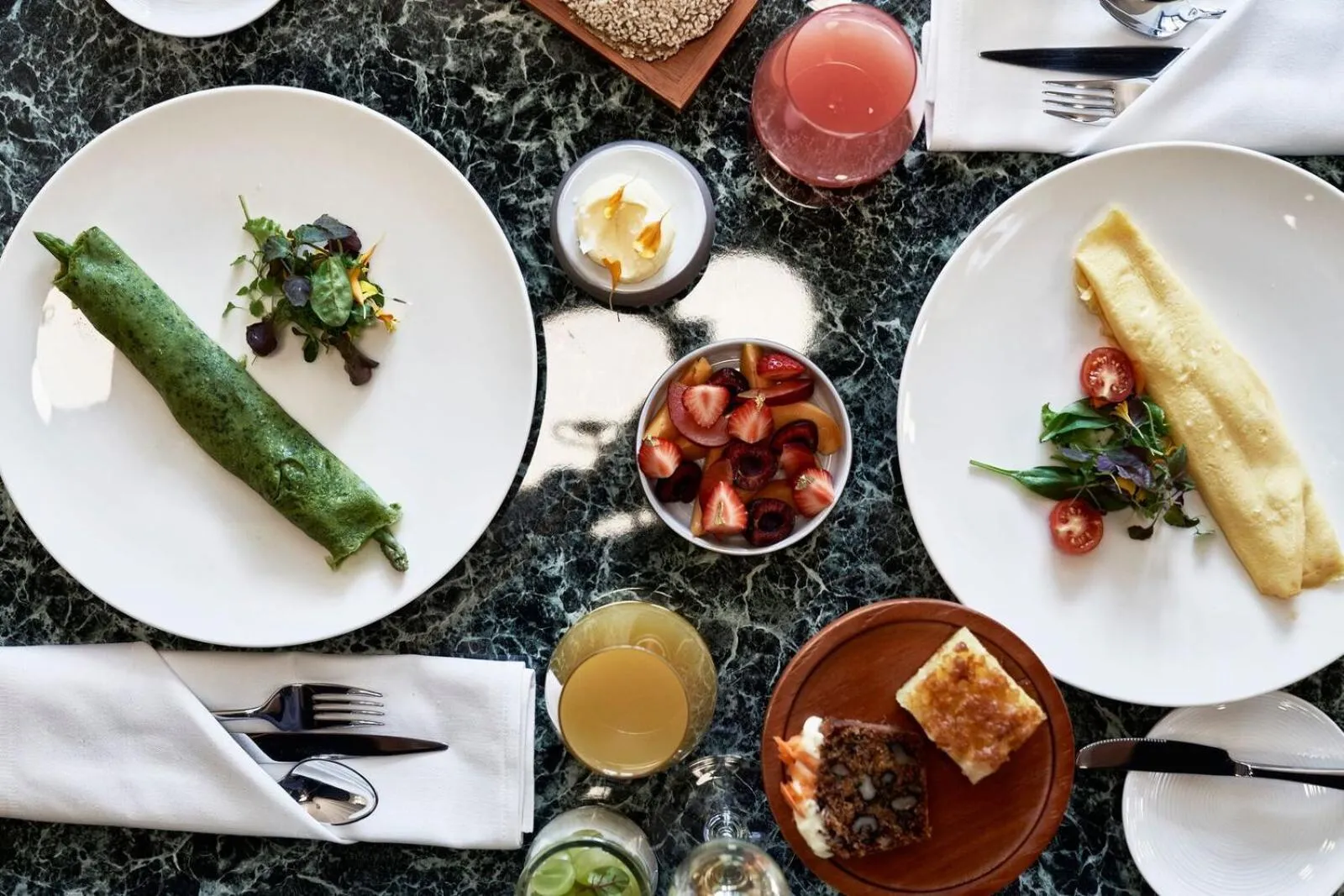 Breakfast in Katikies Garden Santorini - The Leading Hotels Of The World