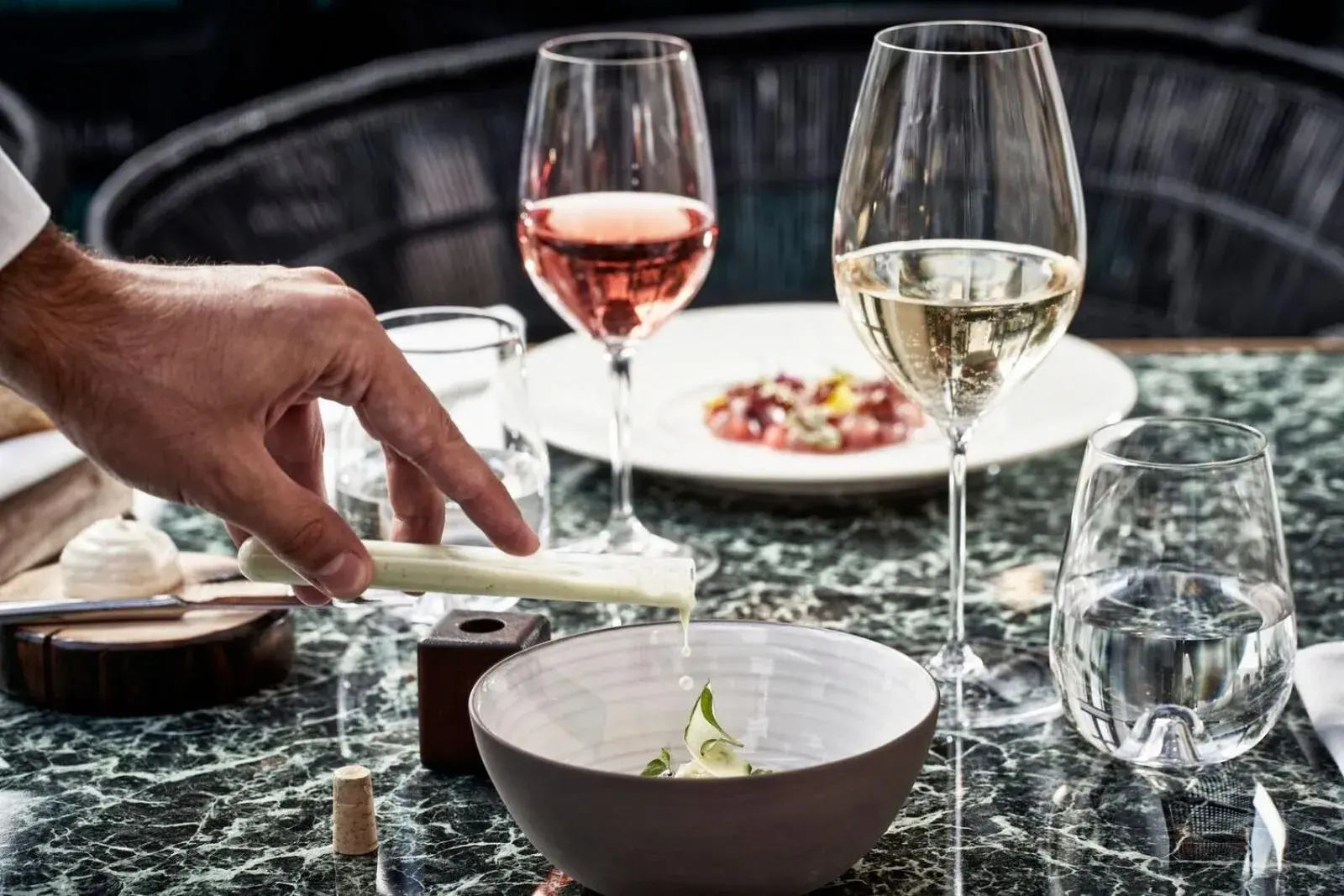 Food and drinks in Katikies Garden Santorini - The Leading Hotels Of The World Food and drinks in Katikies Garden Santorini - The Leading Hotels Of The World