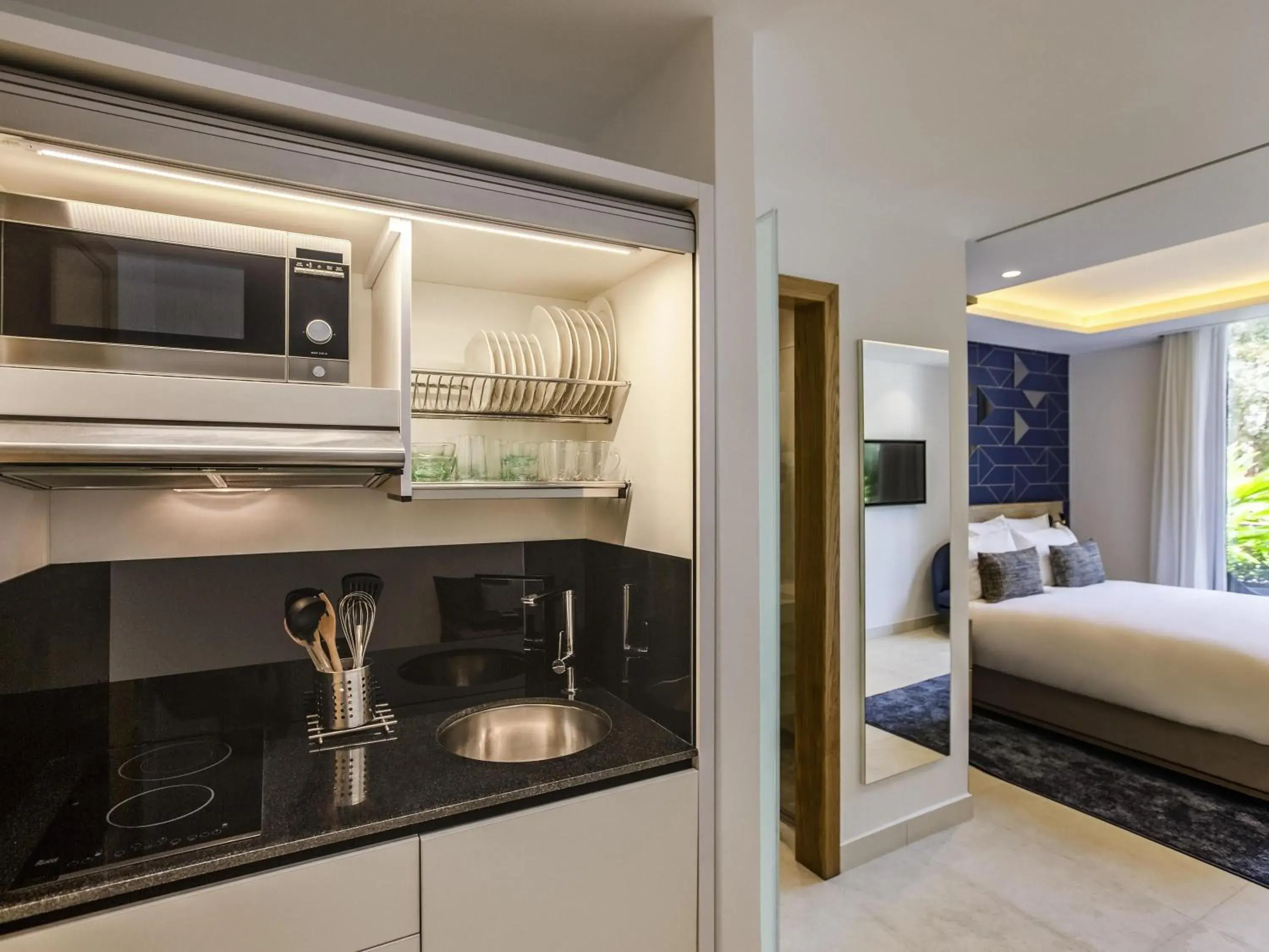 Bedroom, Bed in Aparthotel Adagio Premium Casablanca City Center Bedroom, Bed in Aparthotel Adagio Premium Casablanca City Center