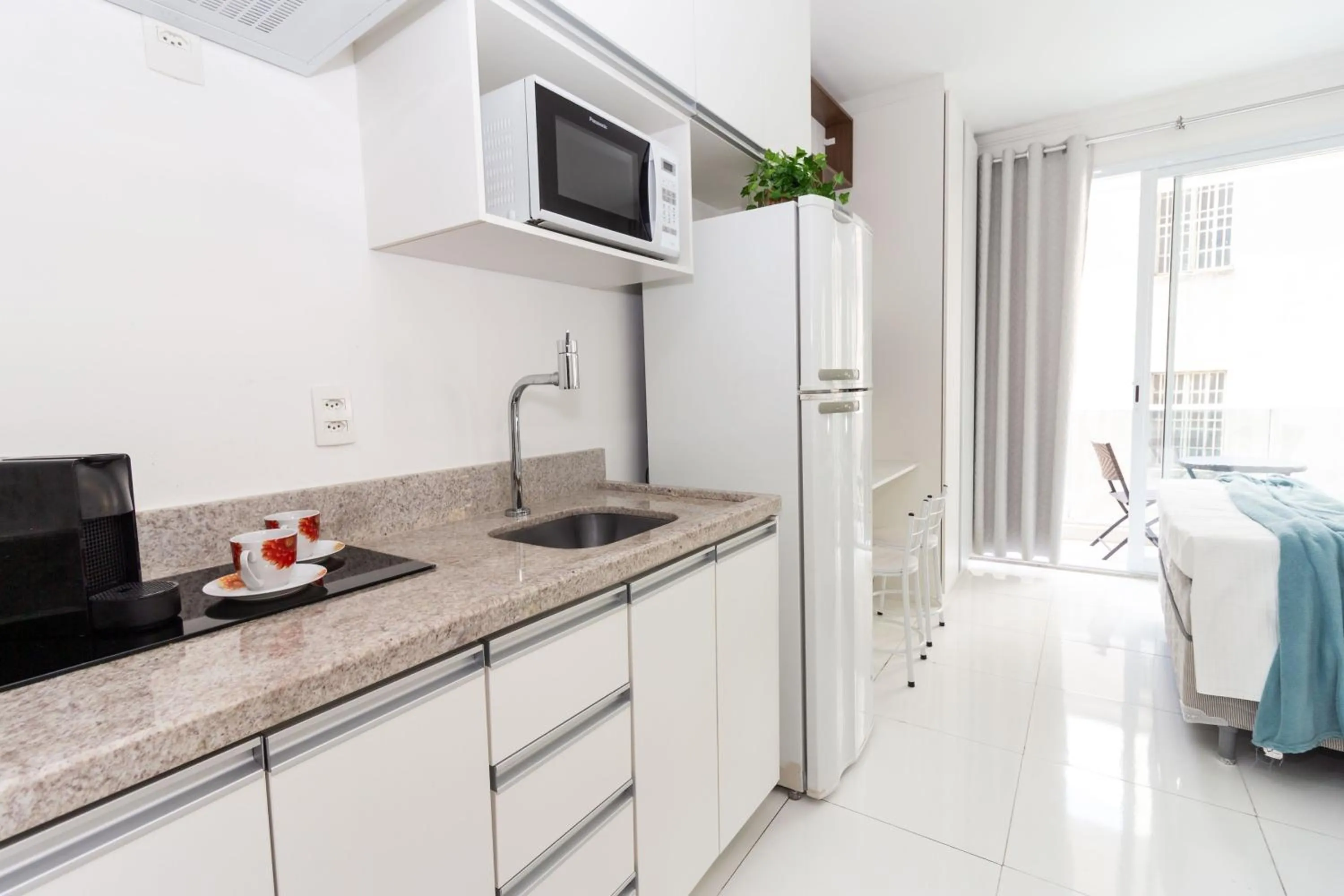 Kitchen or kitchenette, Bed in 360 Luz