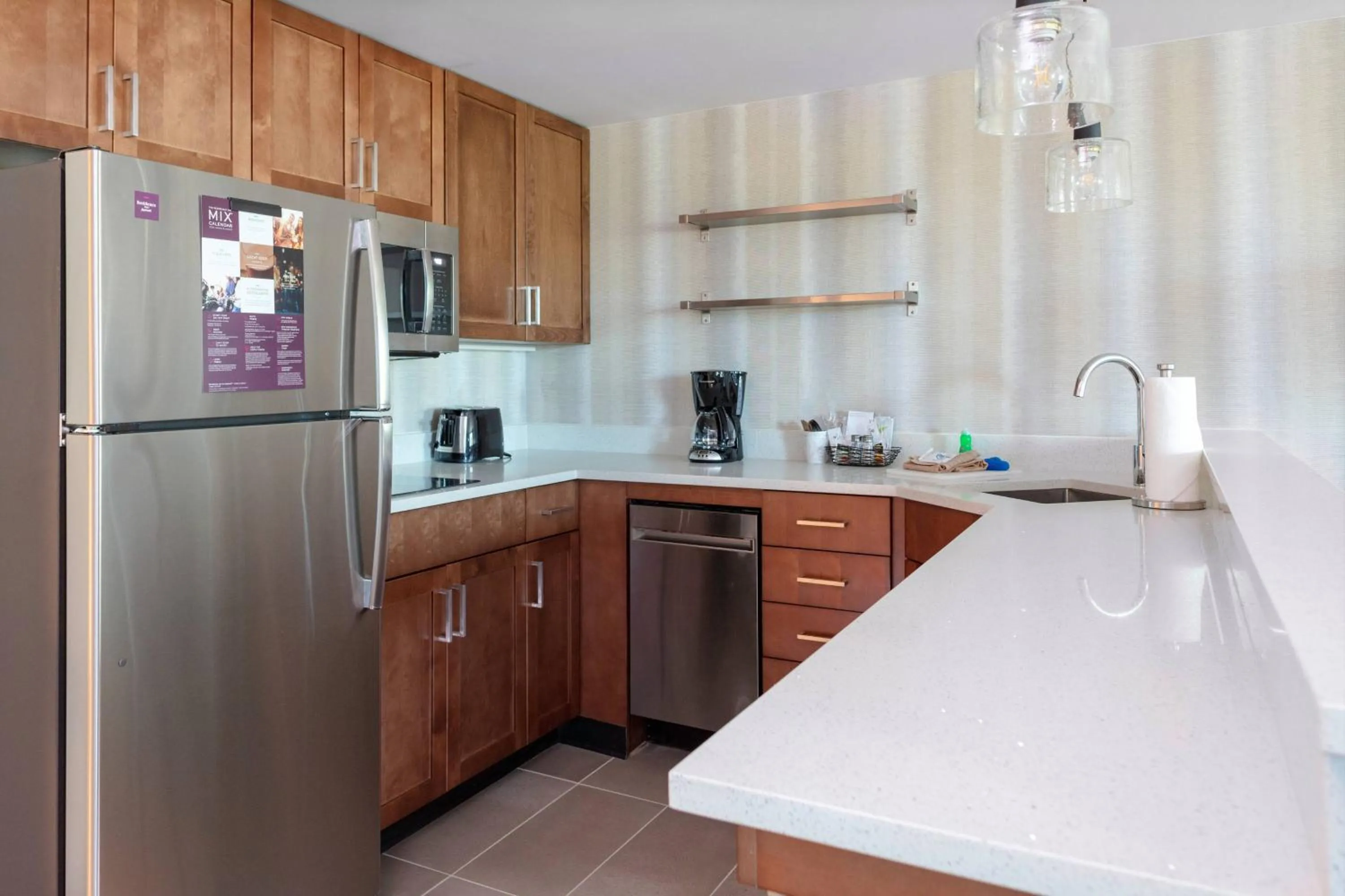 Kitchen or kitchenette in Residence Inn by Marriott Virginia Beach Town Center
