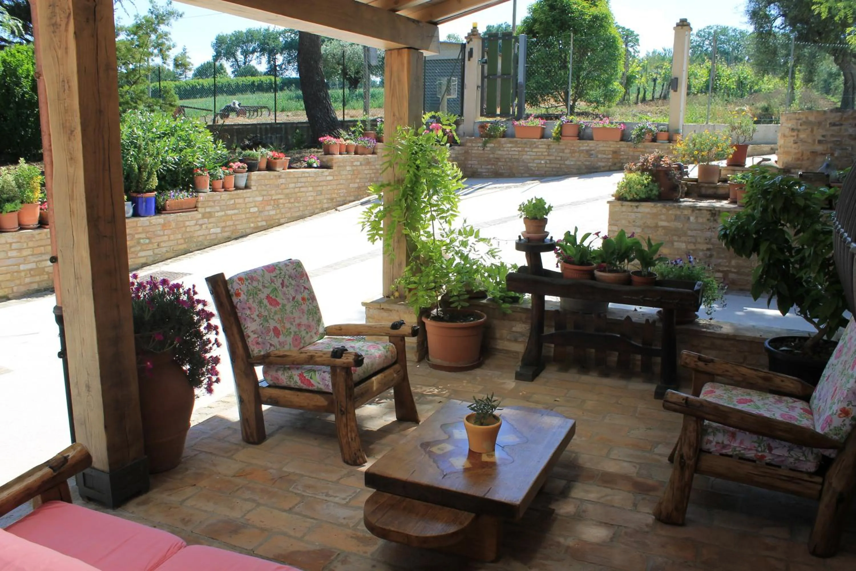Patio in B&B Il Cavallino