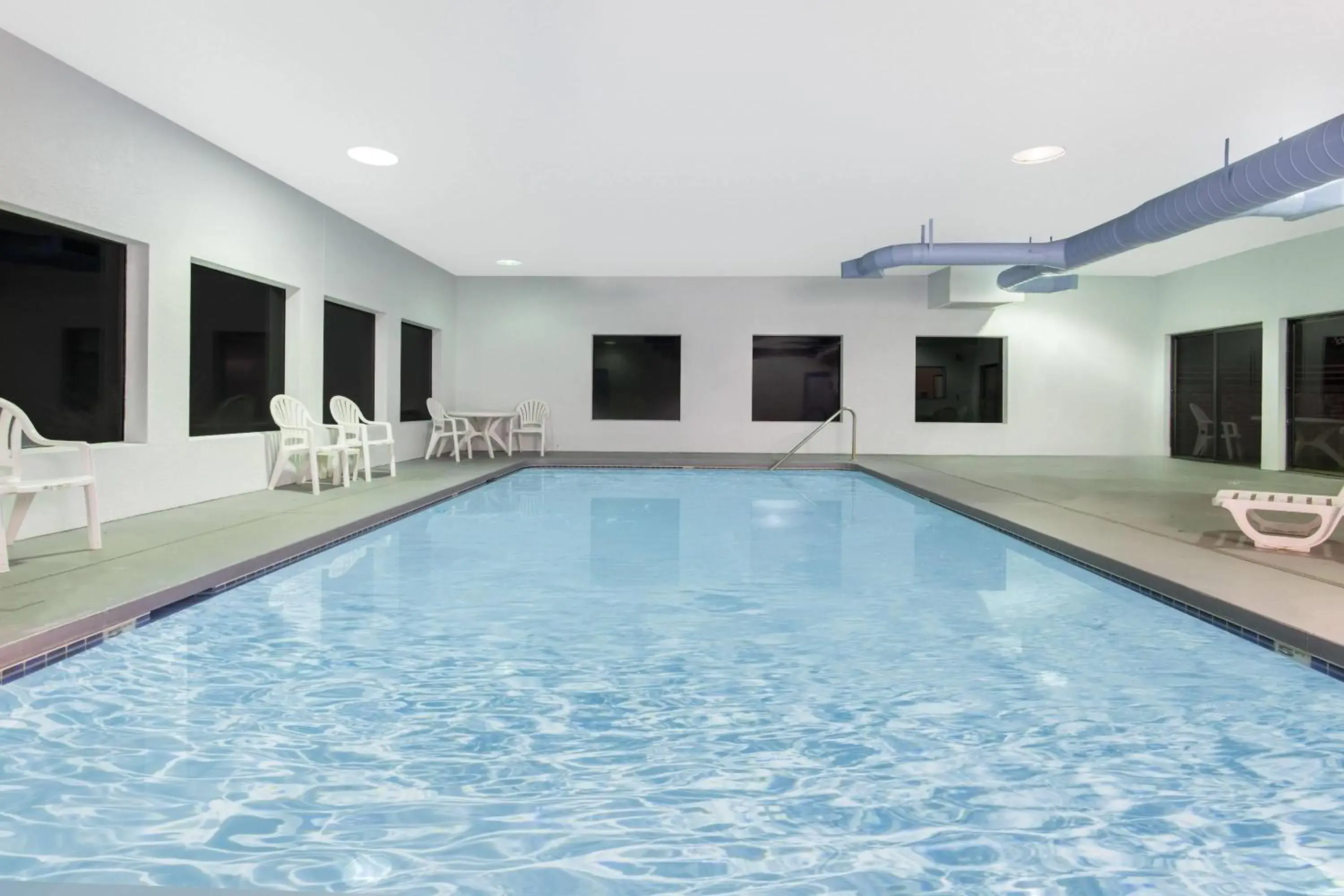 Pool view in Super 8 by Wyndham Lacey Olympia Area Pool view in Super 8 by Wyndham Lacey Olympia Area