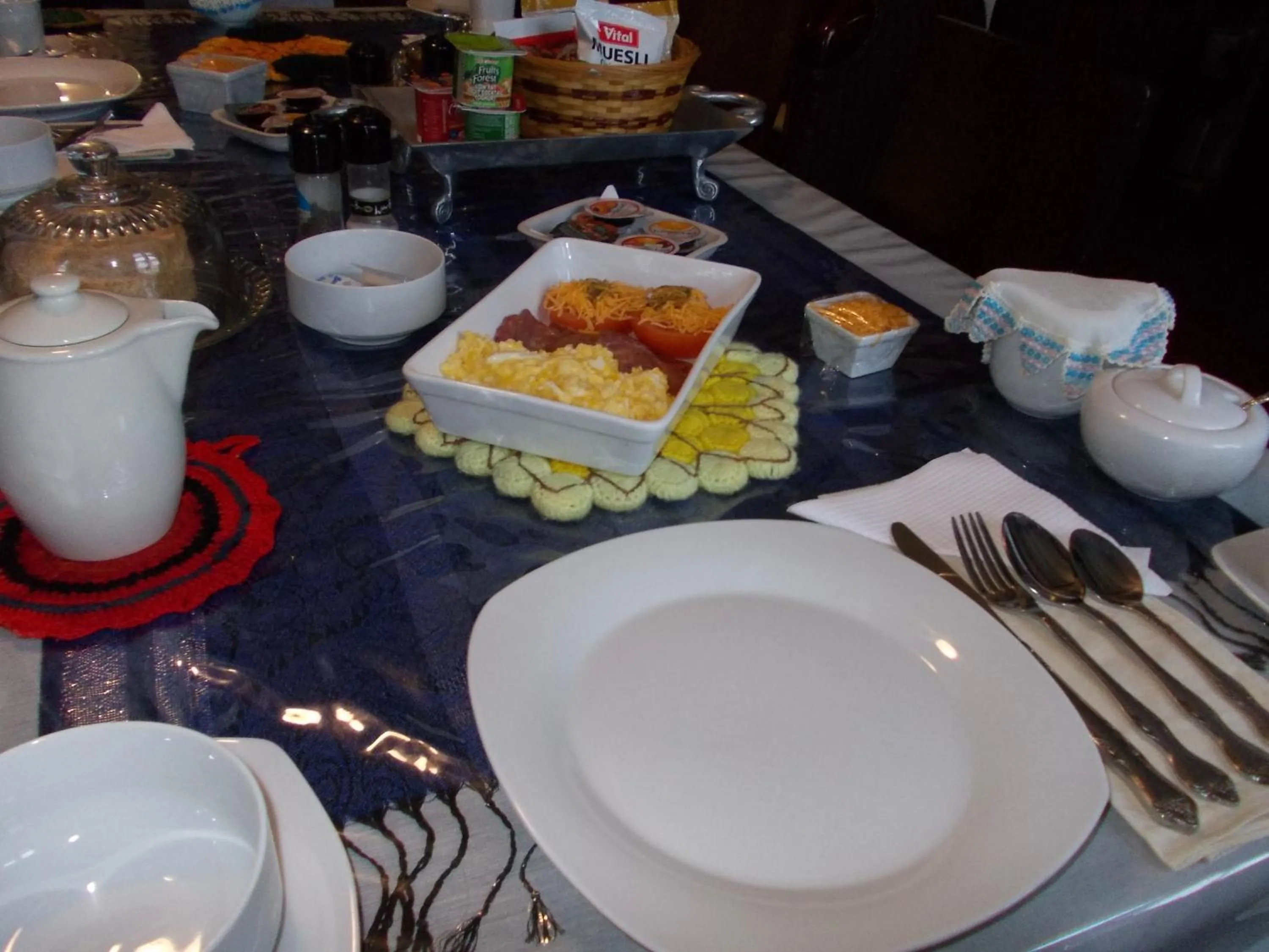 Continental breakfast in Villa Ocean Crest B&B