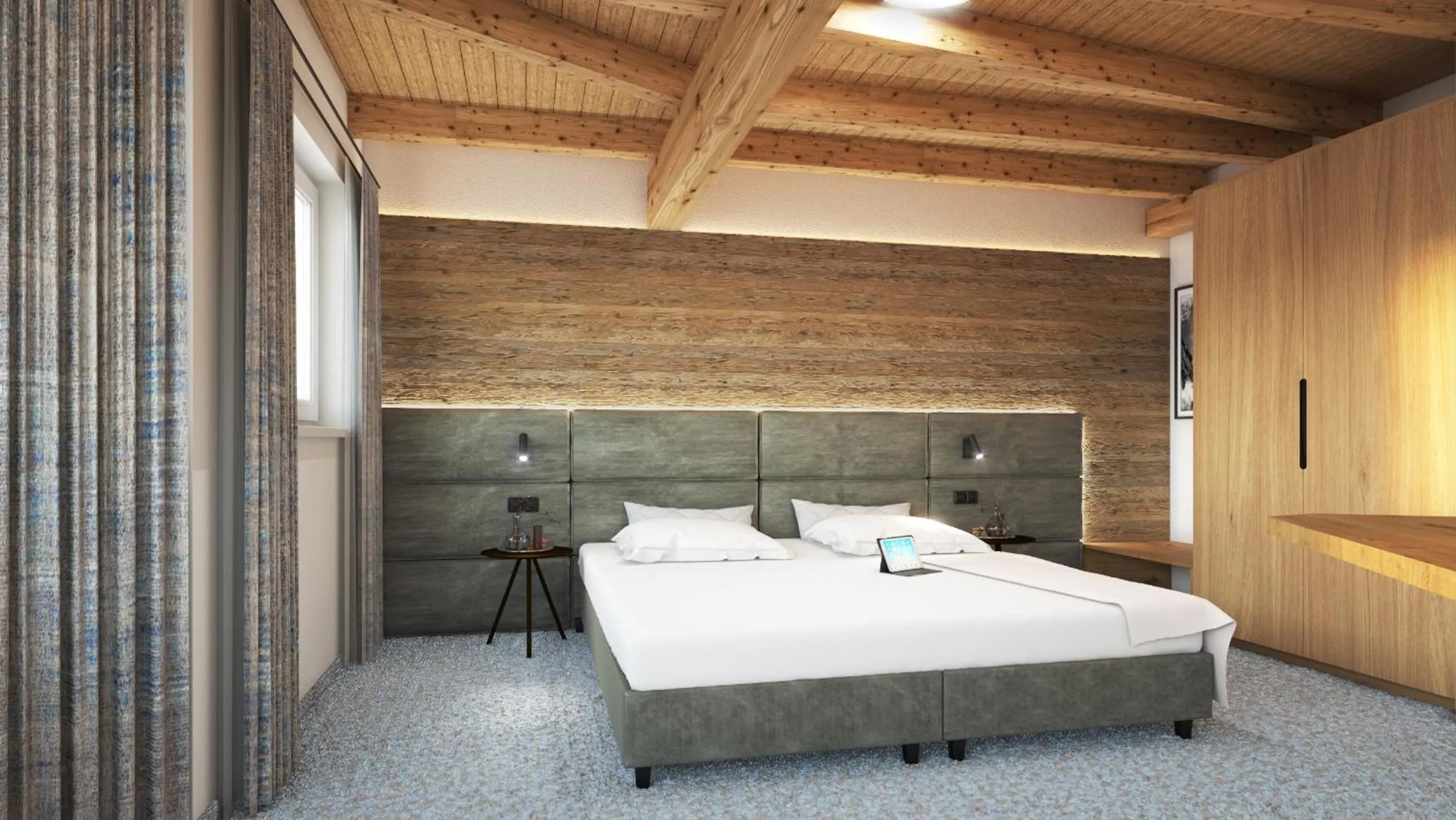Bed in Hotel Garni Feuerstein