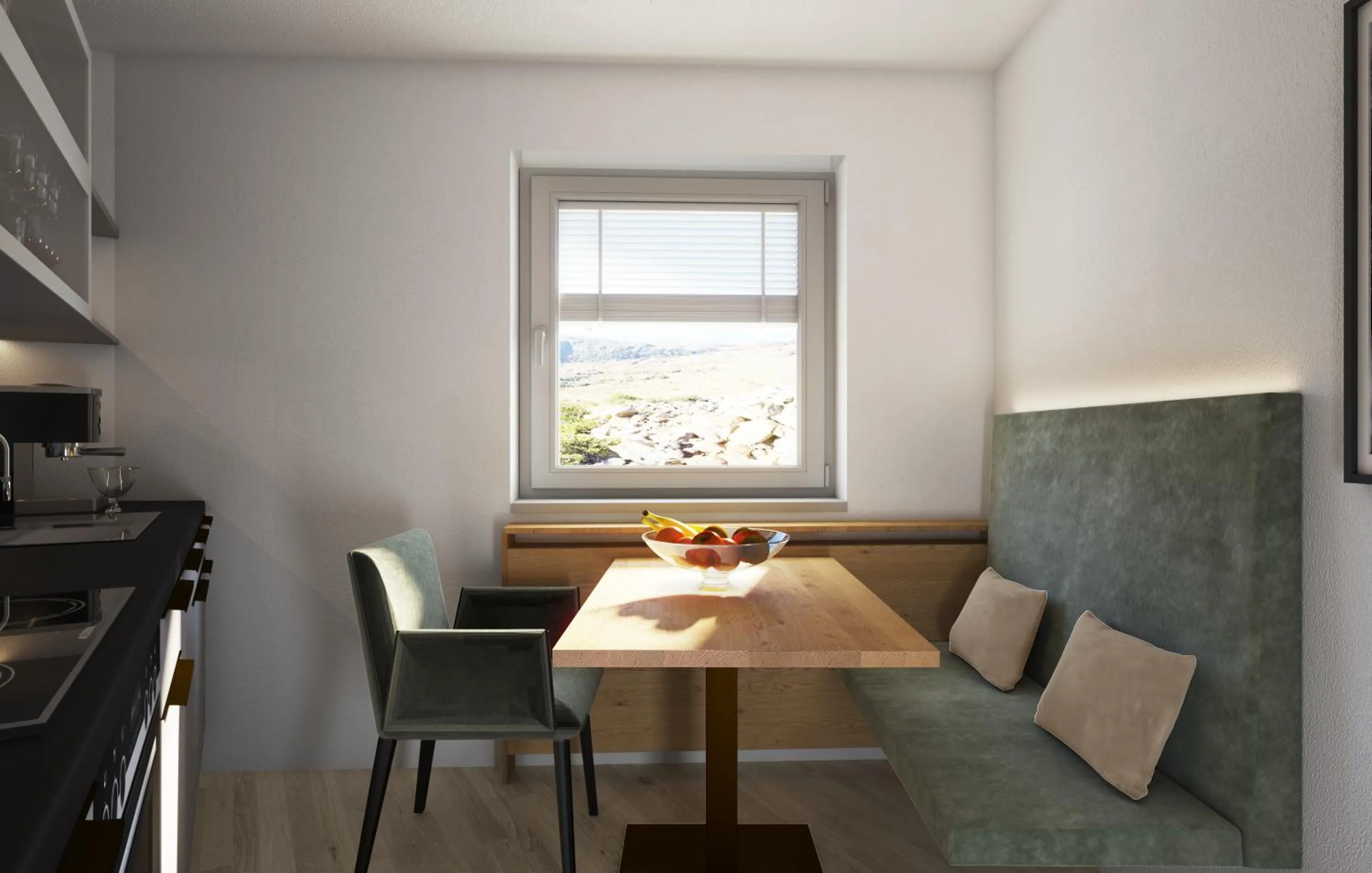Kitchen or kitchenette in Hotel Garni Feuerstein