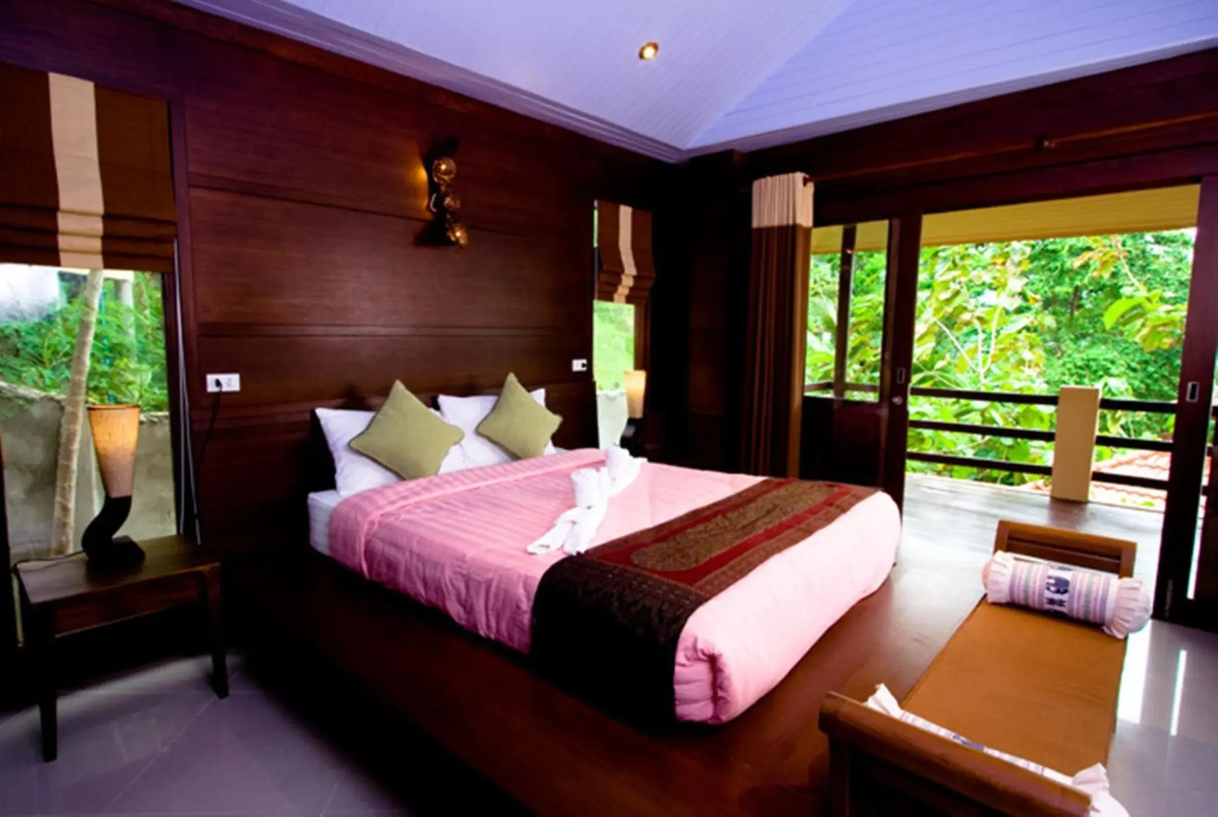 Deluxe Double Room with Garden View in Rin Beach Resort Deluxe Double Room with Garden View in Rin Beach Resort