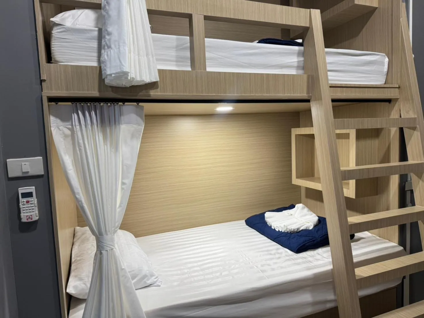 Bed in Rin Beach Resort