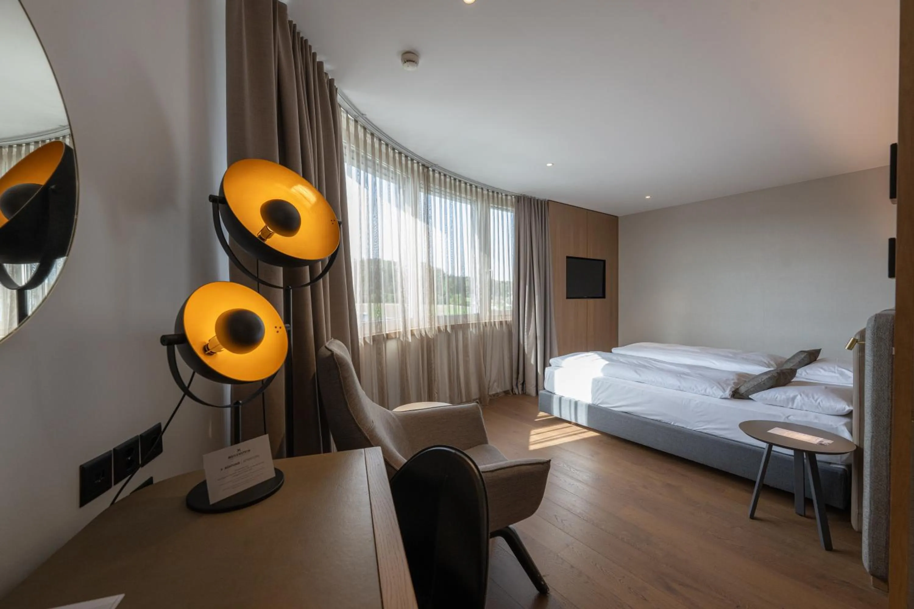 Bedroom, Bed in Hotel Meilenstein