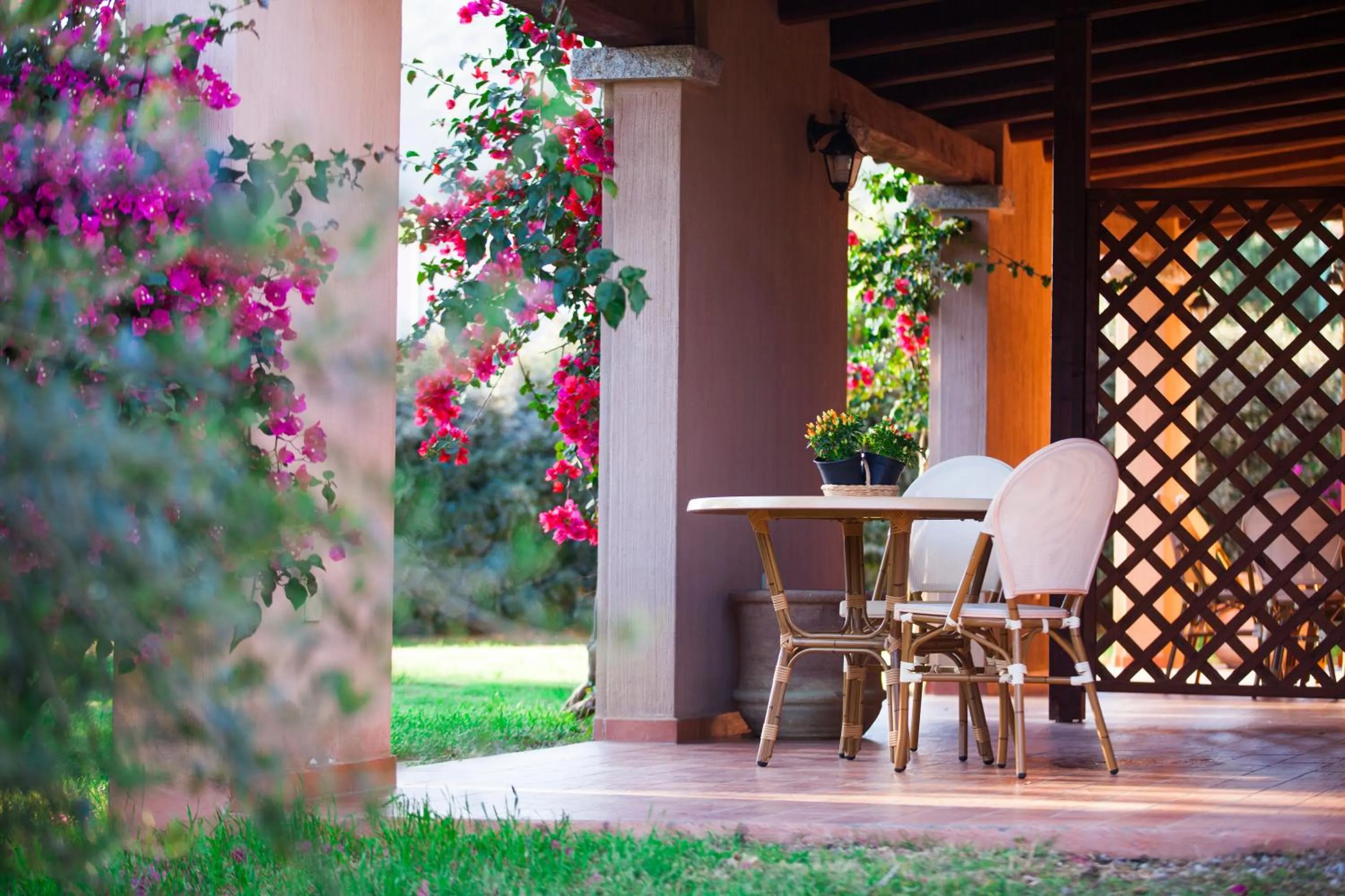 Patio in S'Incantu Resort