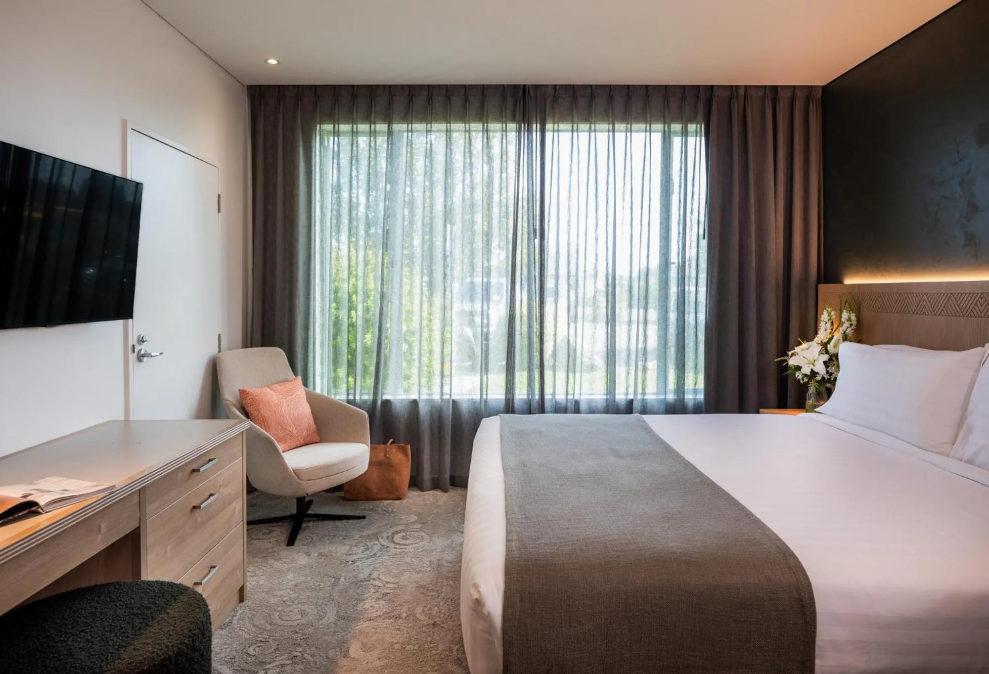 Bed in Rydges Rotorua