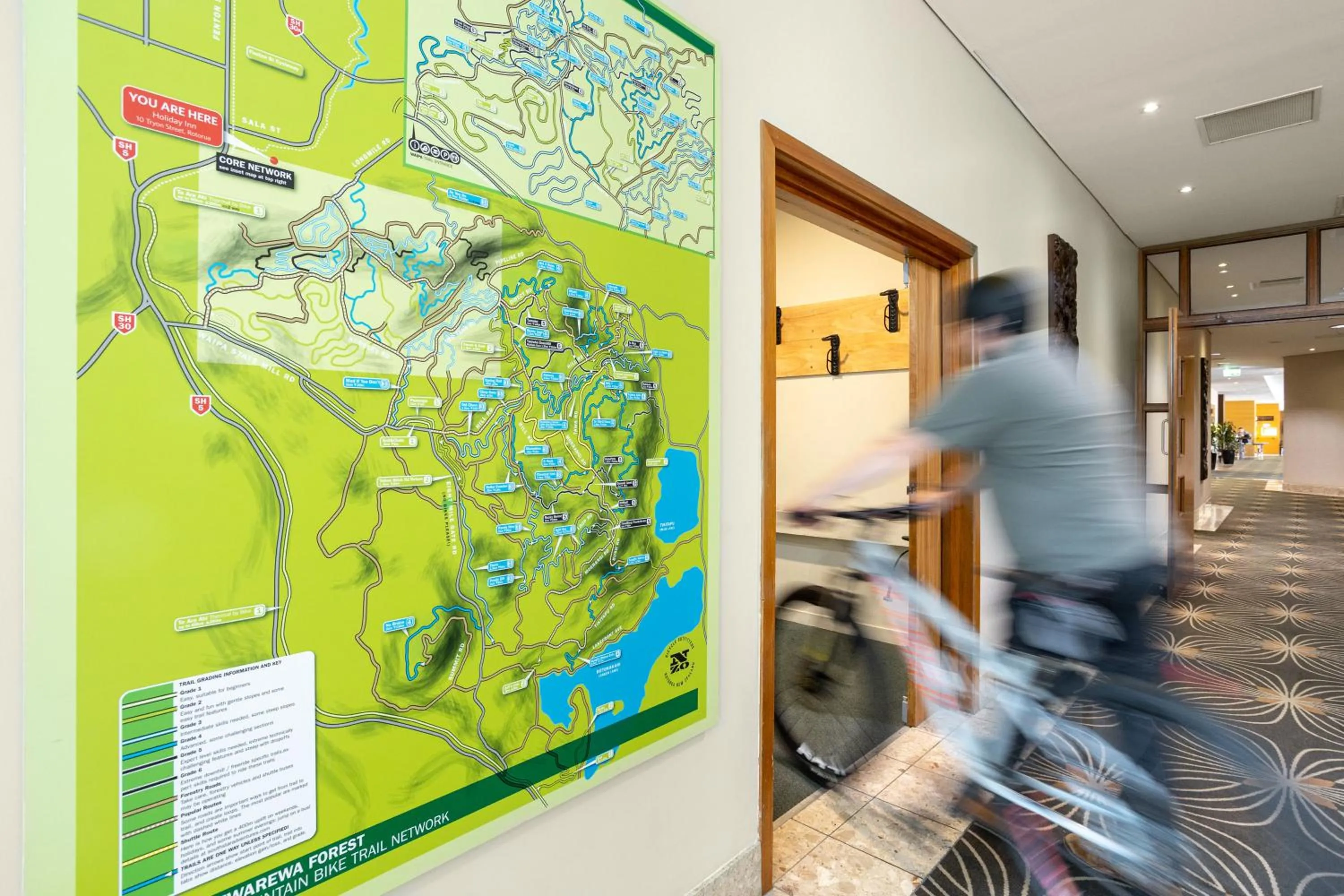 Cycling in Rydges Rotorua