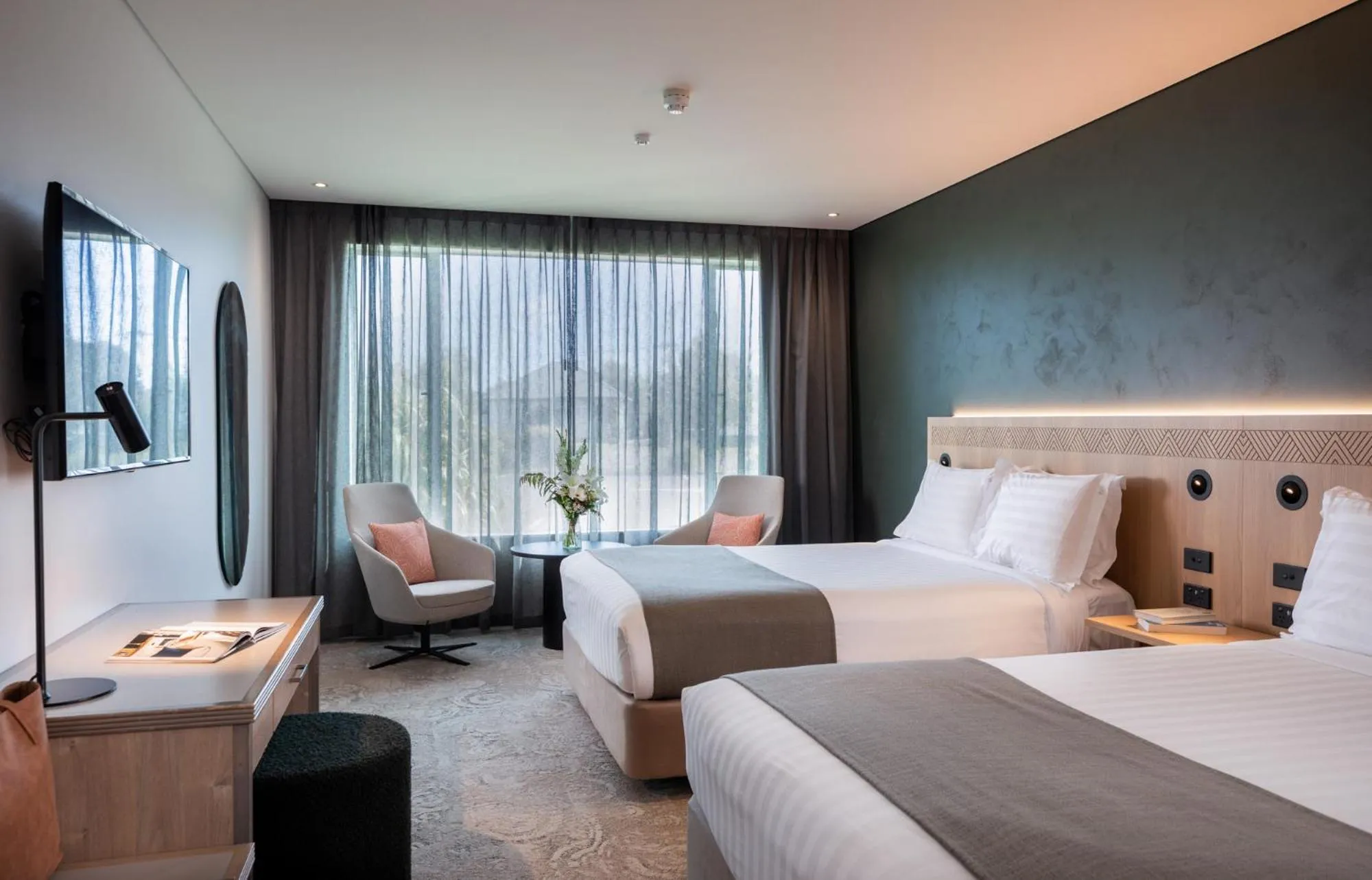 Bed in Rydges Rotorua