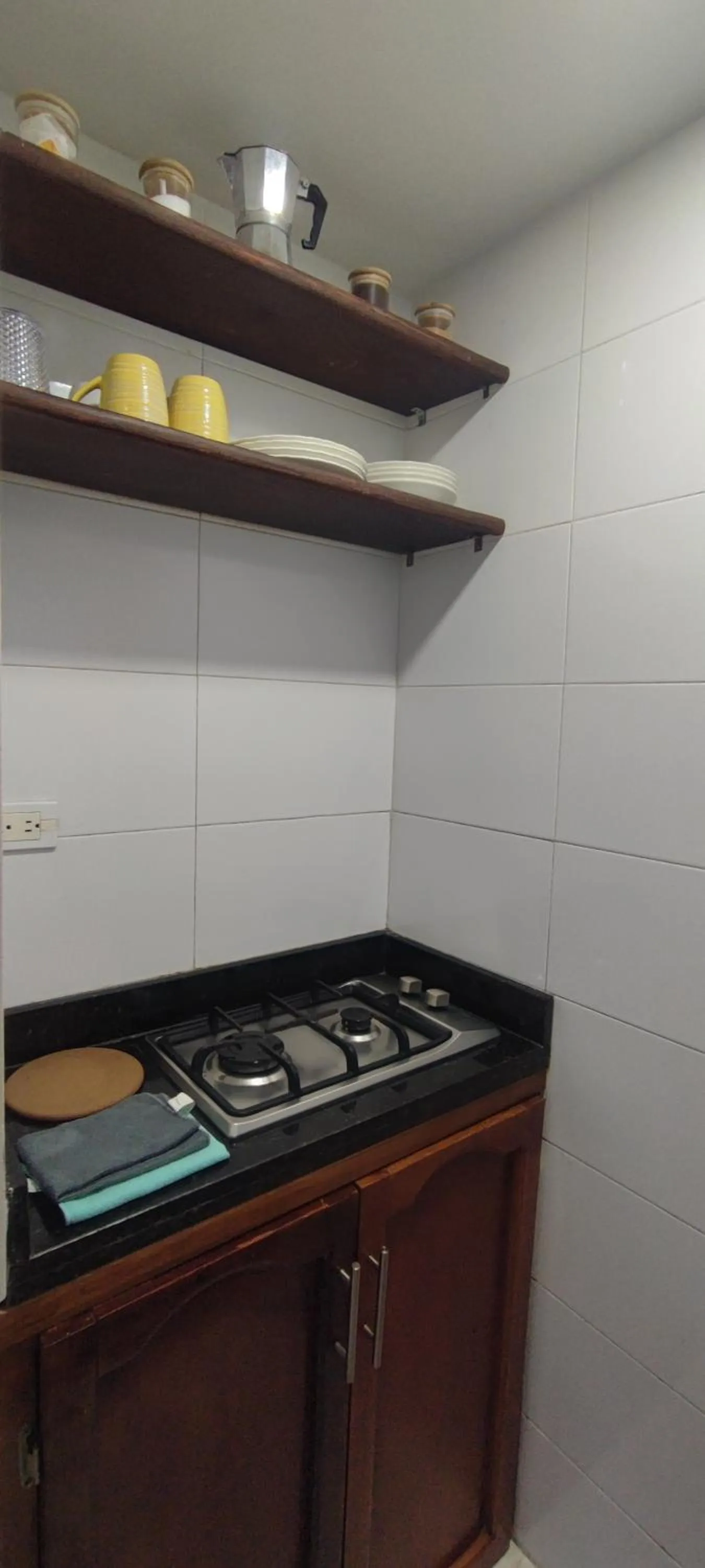 Kitchen or kitchenette in Cabañas Green Yard