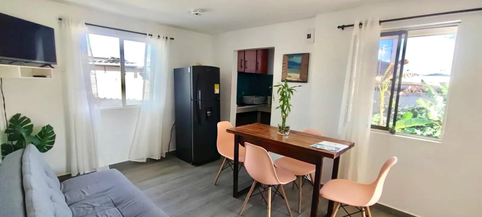 Kitchen or kitchenette in Cabañas Green Yard