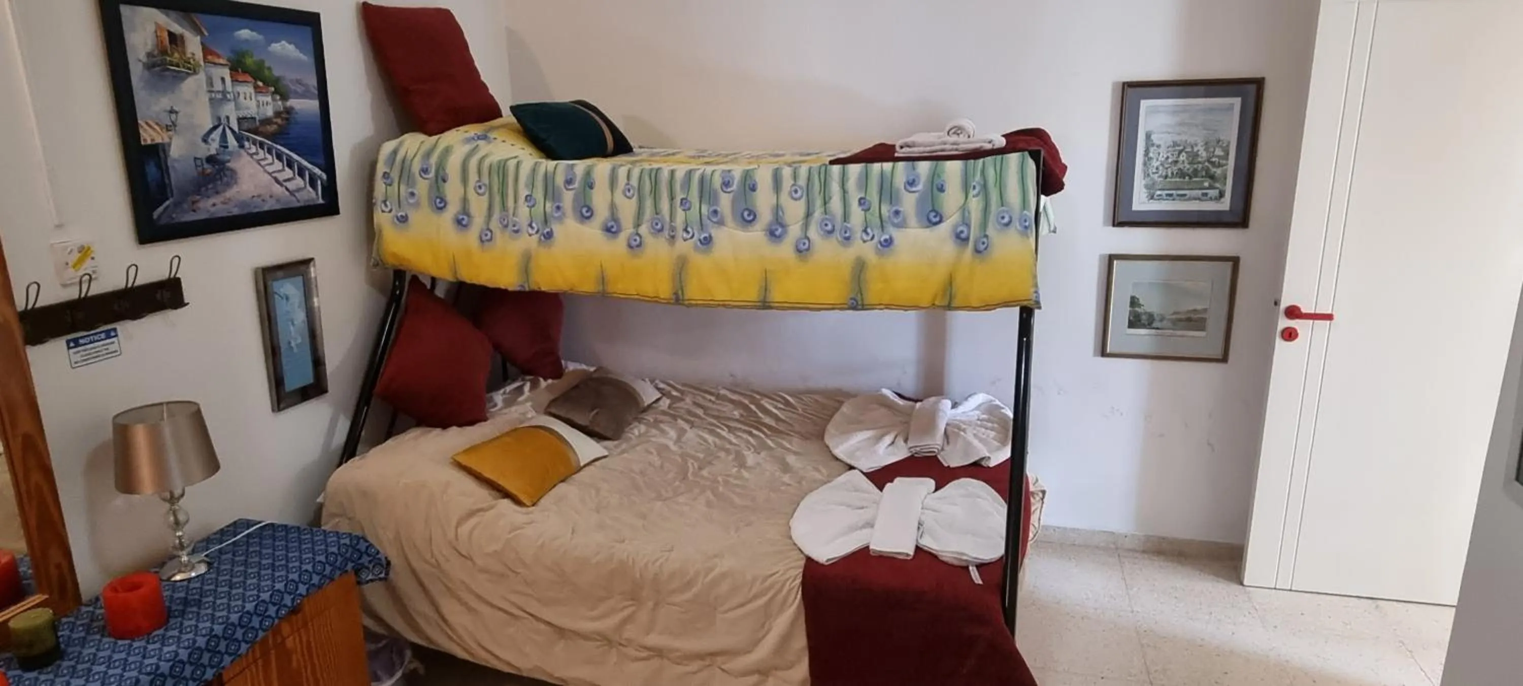 Bed in Astrofegia Apartments Near The Sea