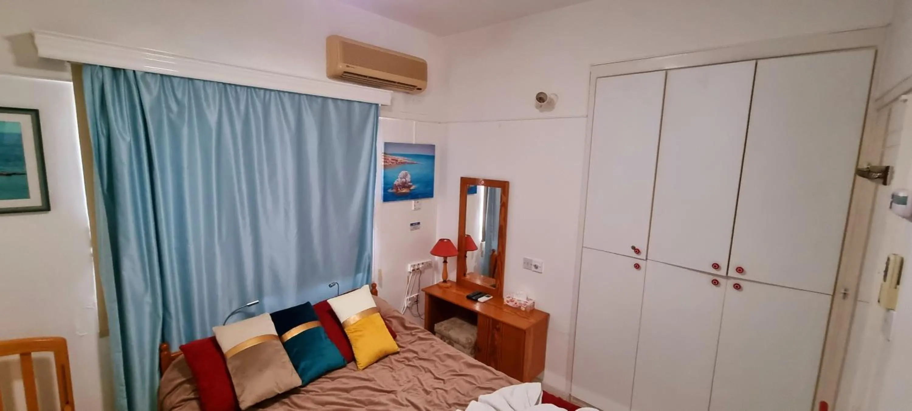 Bedroom, Bed in Astrofegia Apartments Near The Sea