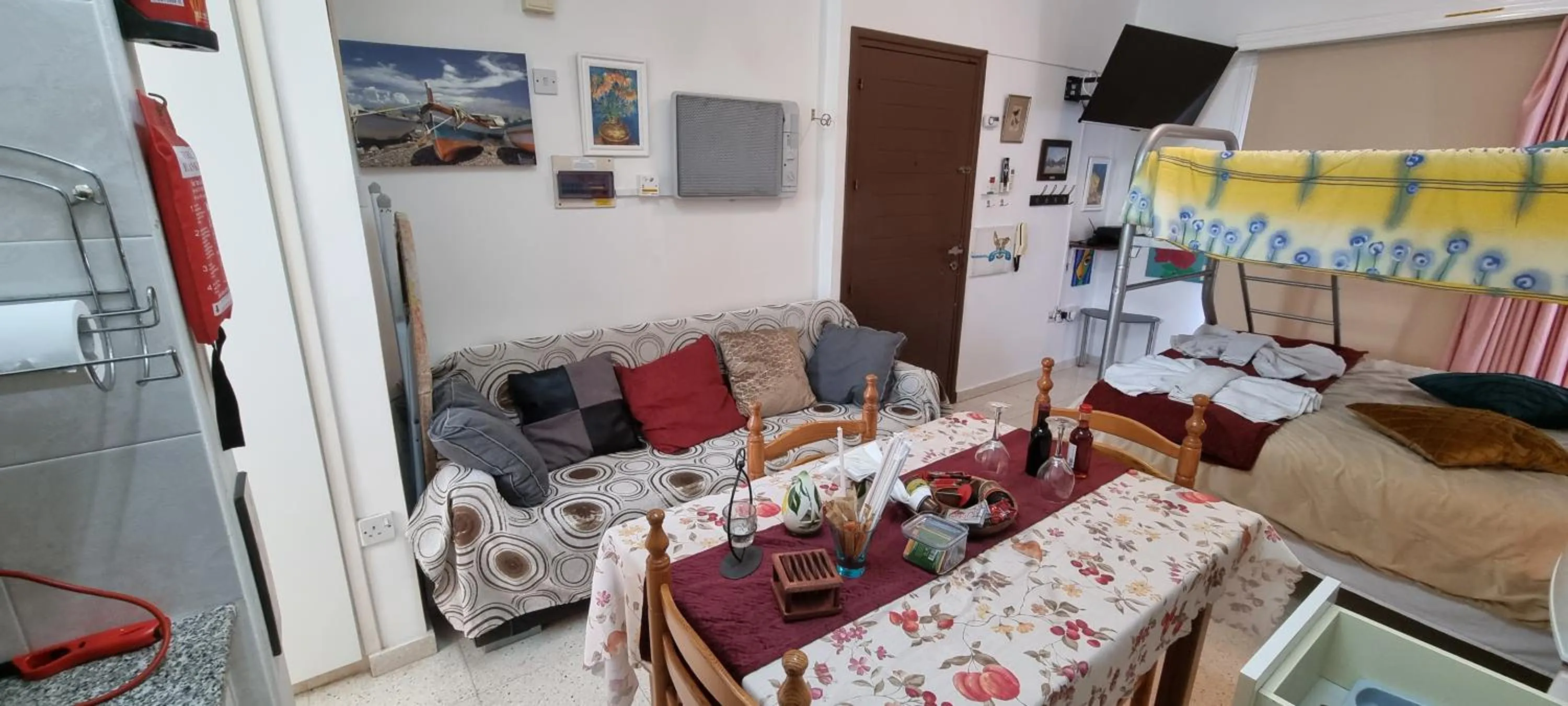 Bed in Astrofegia Apartments Near The Sea