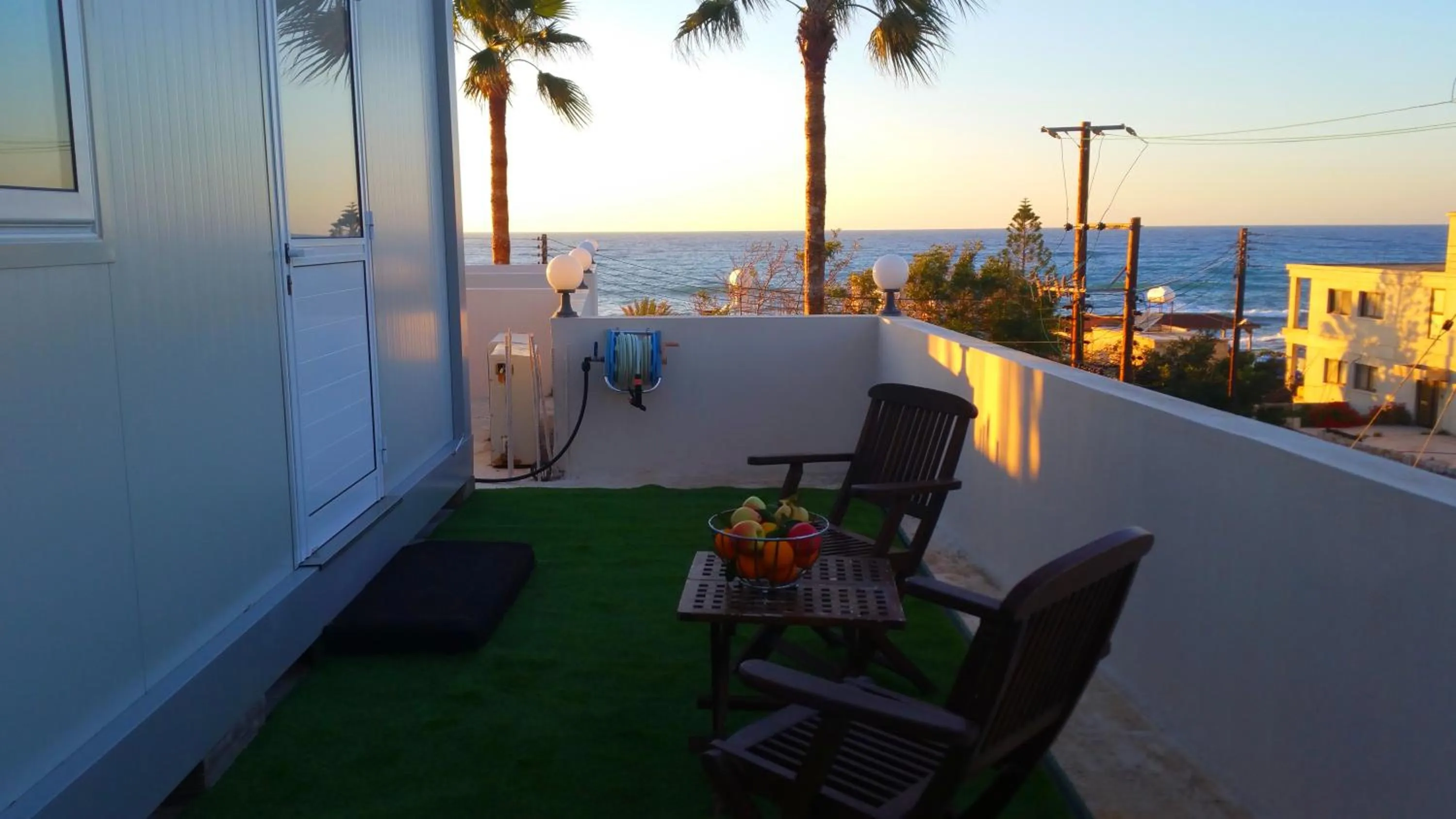 Balcony/Terrace in Astrofegia Apartments Near The Sea