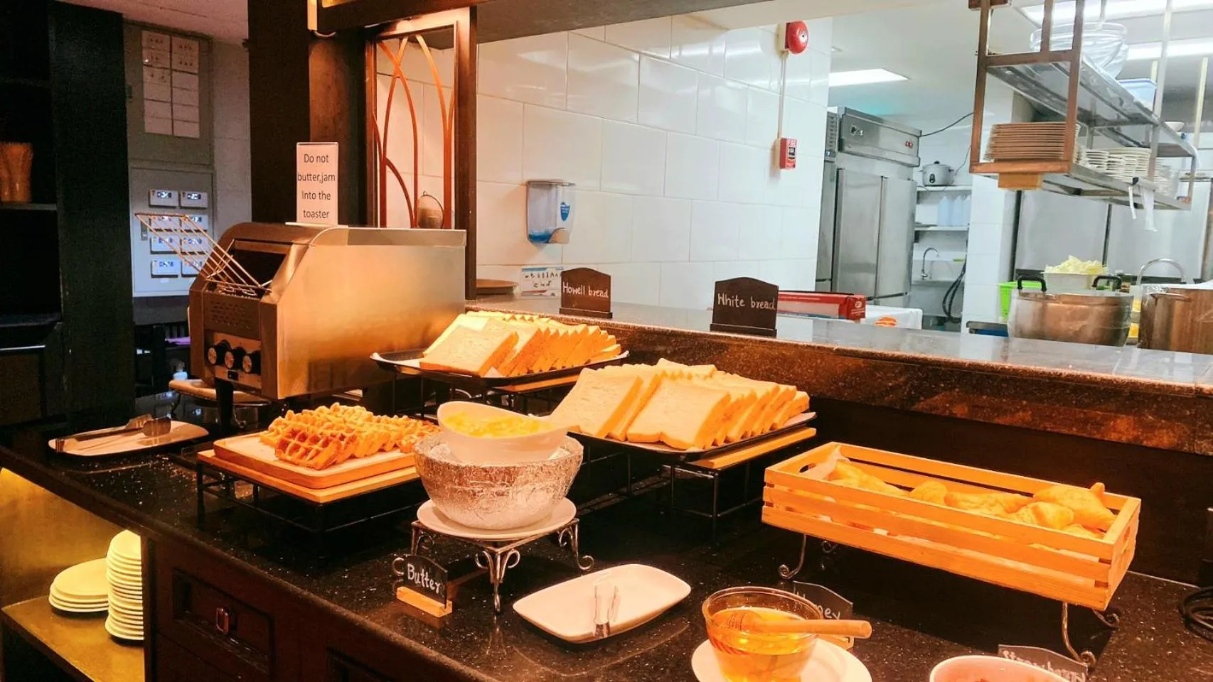 Buffet breakfast in Manhattan Hotel Bangkok