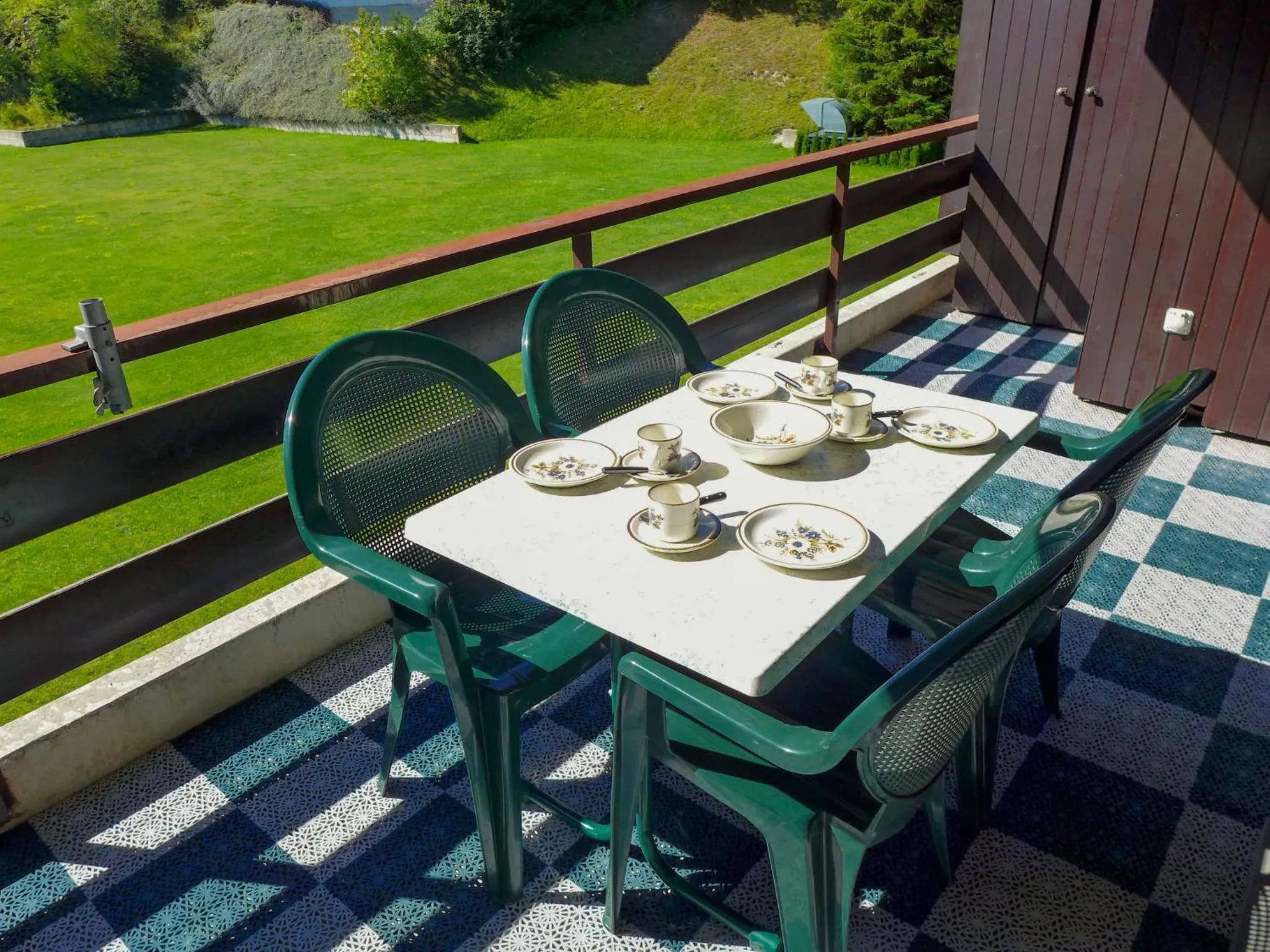 Balcony/Terrace in Apartment Victoria B 7 by Interhome