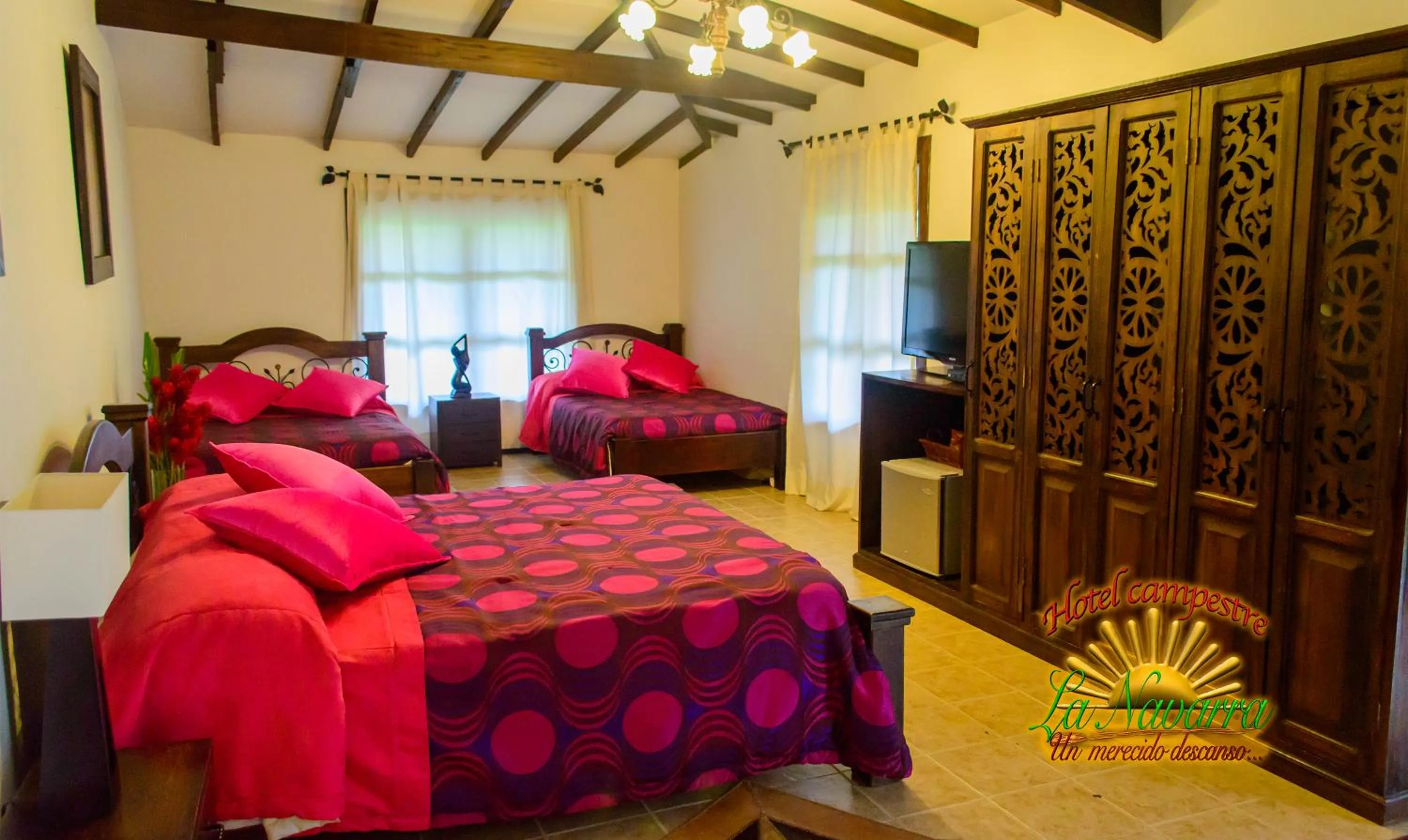 Bed in Hotel Campestre la Navarra