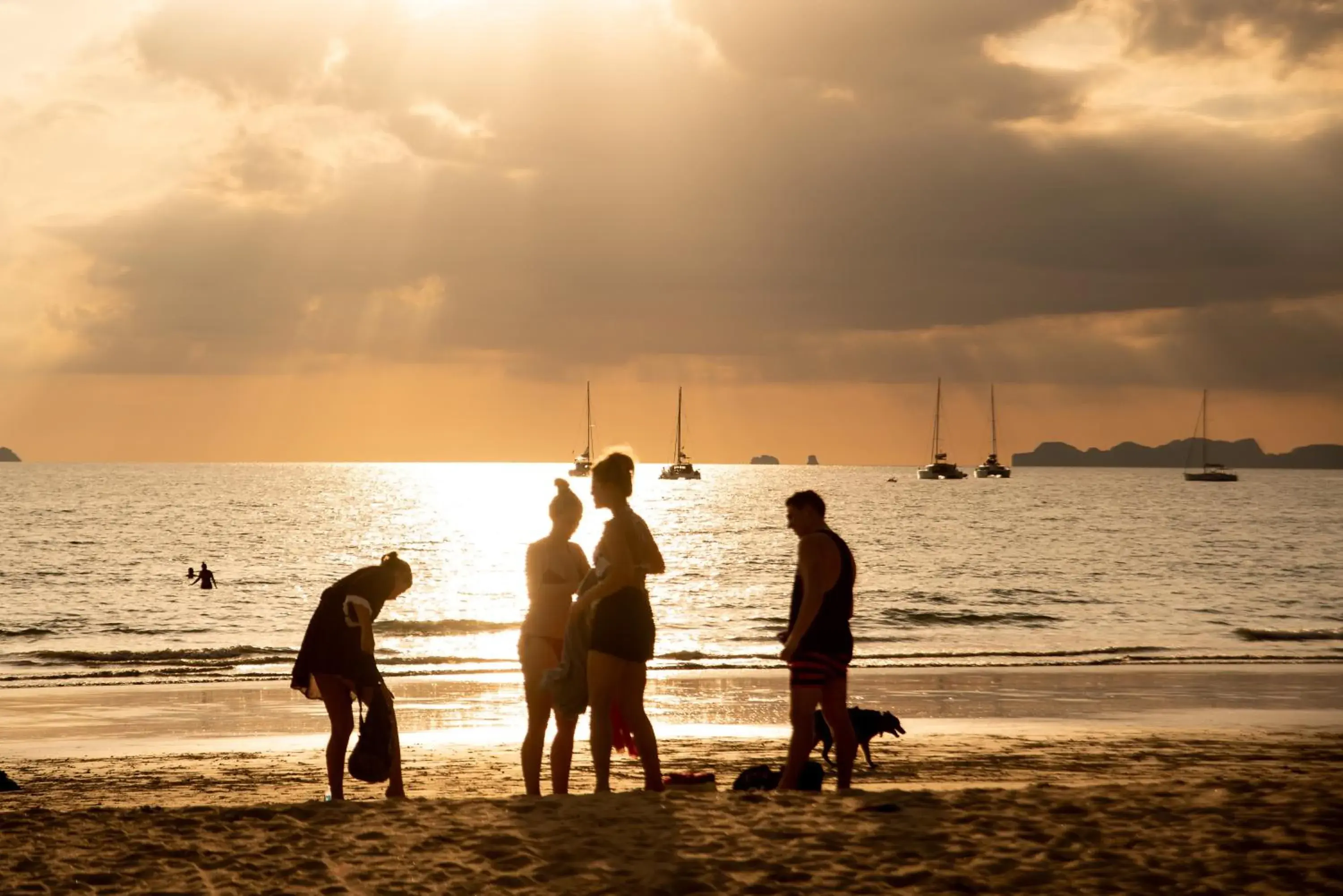 People, Beach in Royal Lanta Resort & Spa