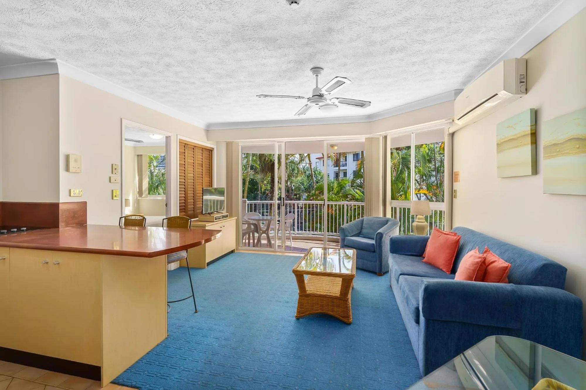 Living room in Surf Parade Resort