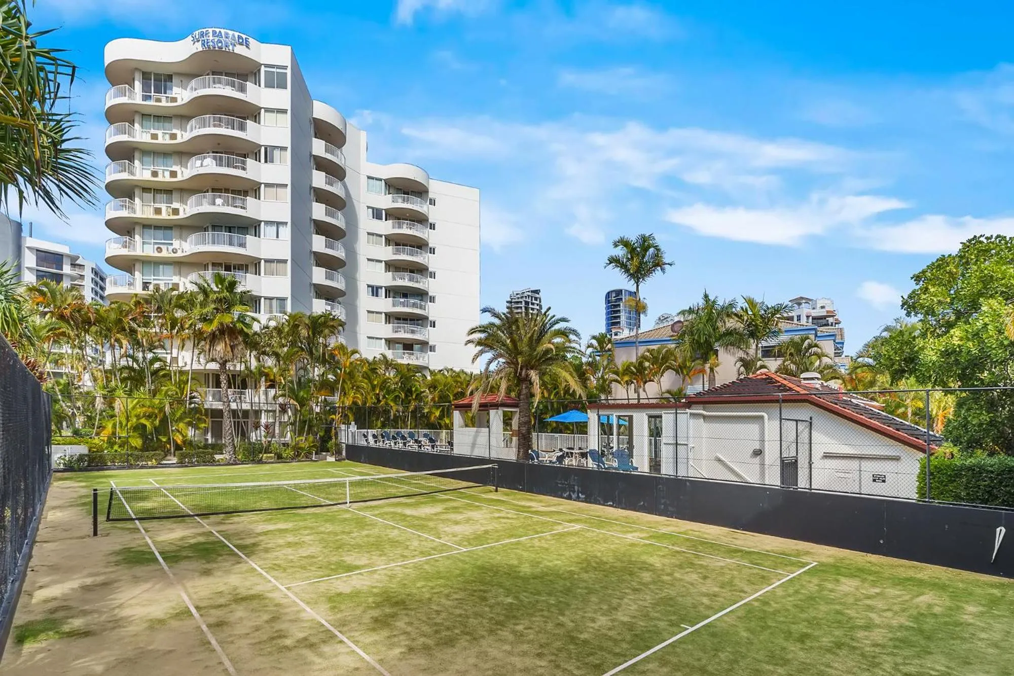 Tennis court in Surf Parade Resort