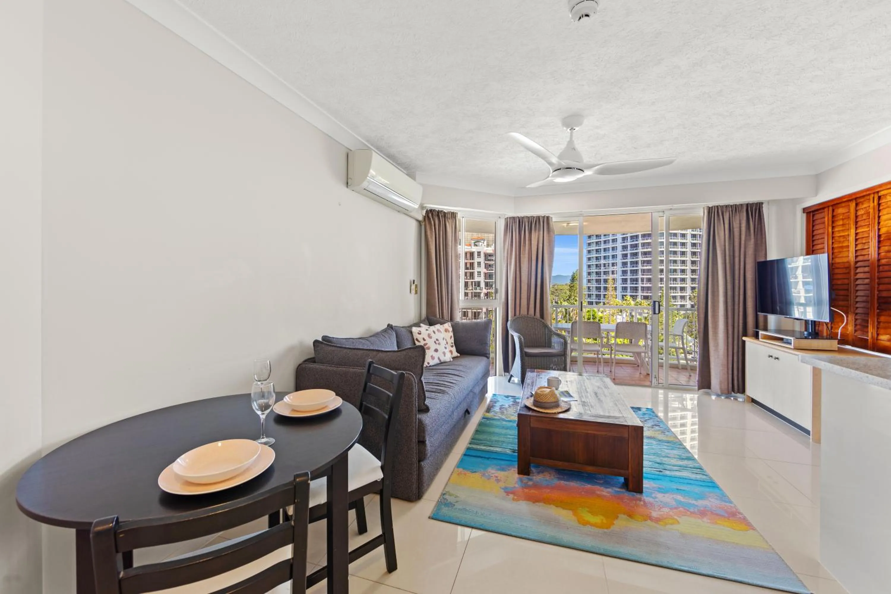 Living room in Surf Parade Resort