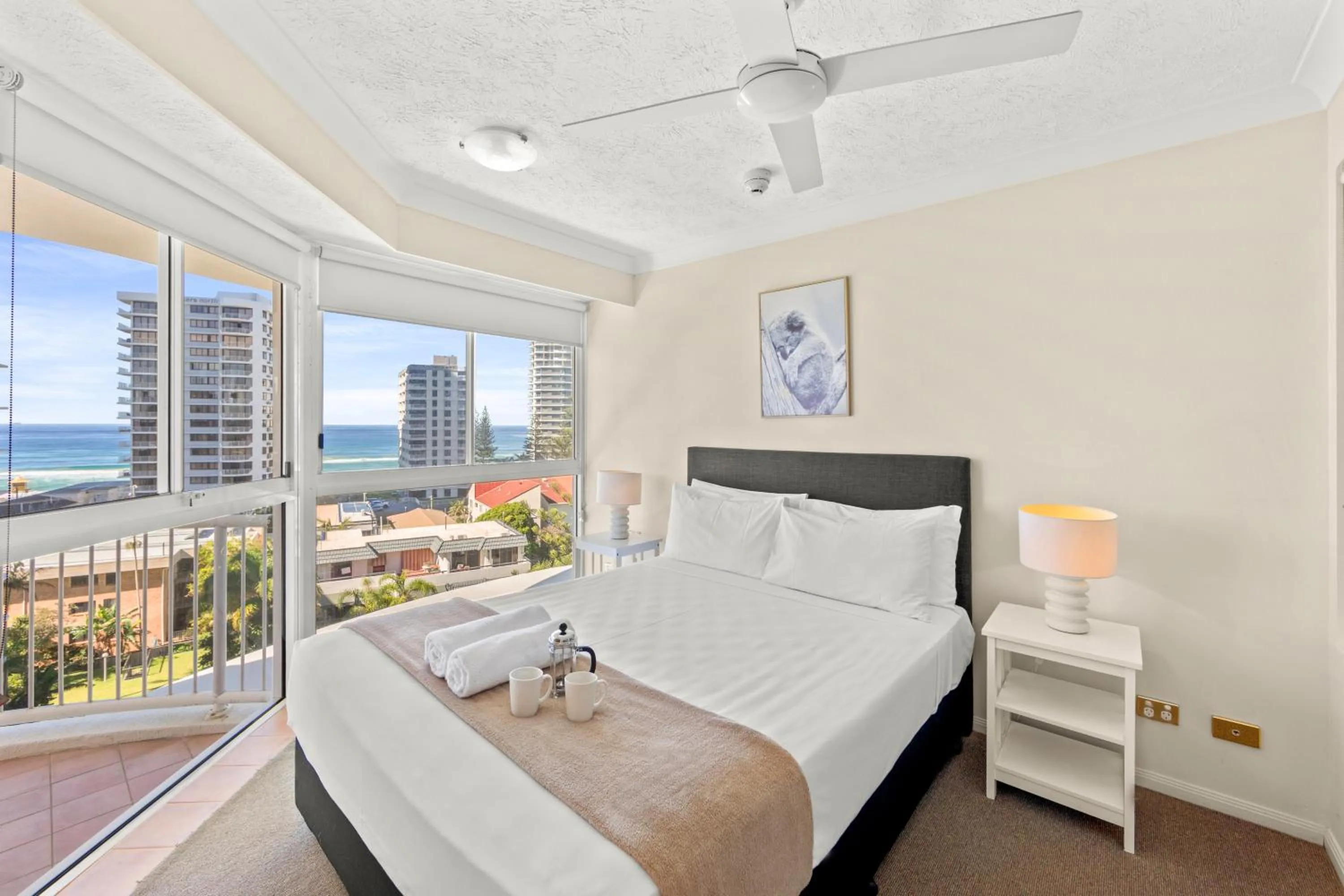 Bed in Surf Parade Resort