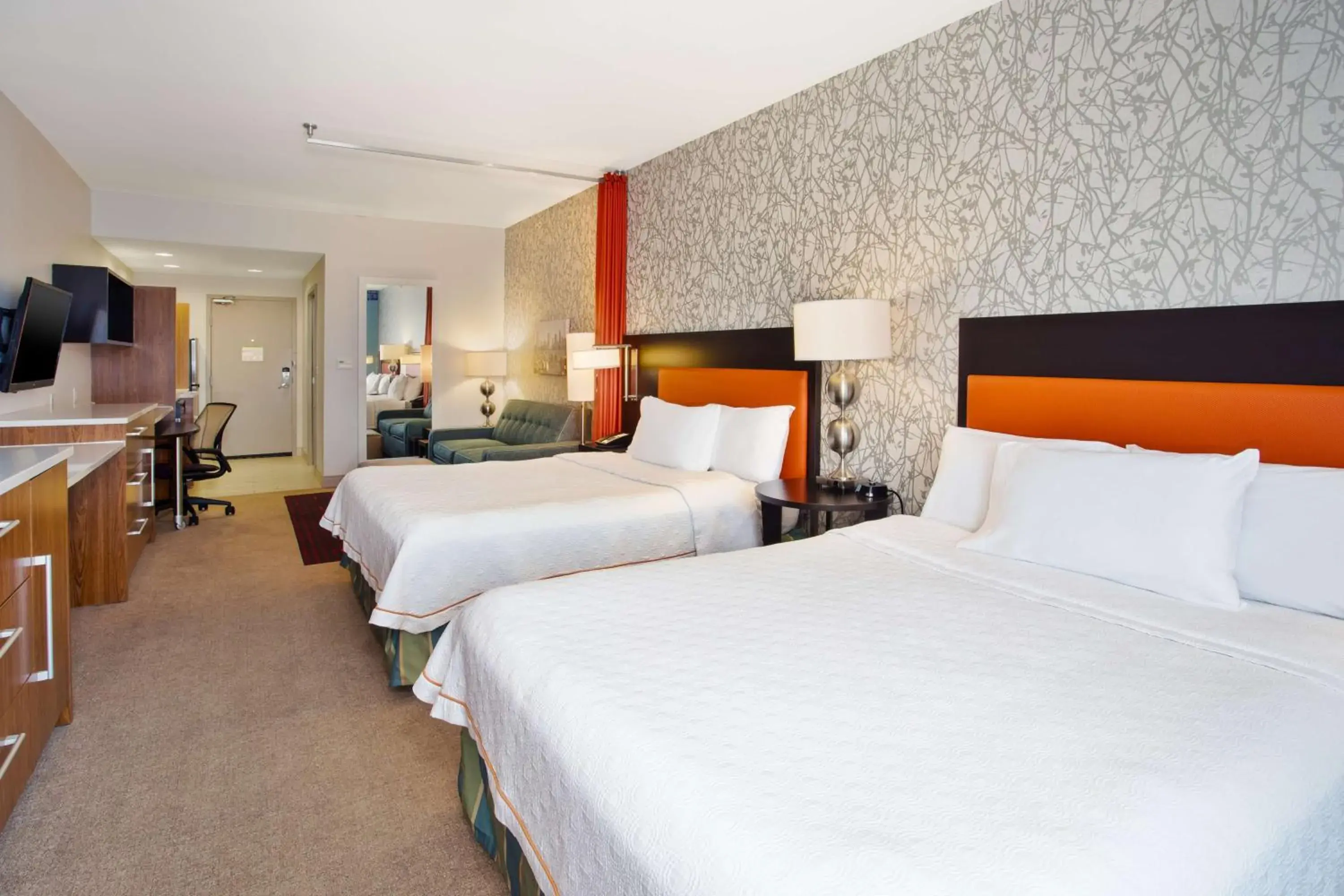 Living room, Bed in Home2 Suites by Hilton Austin/Cedar Park Living room, Bed in Home2 Suites by Hilton Austin/Cedar Park