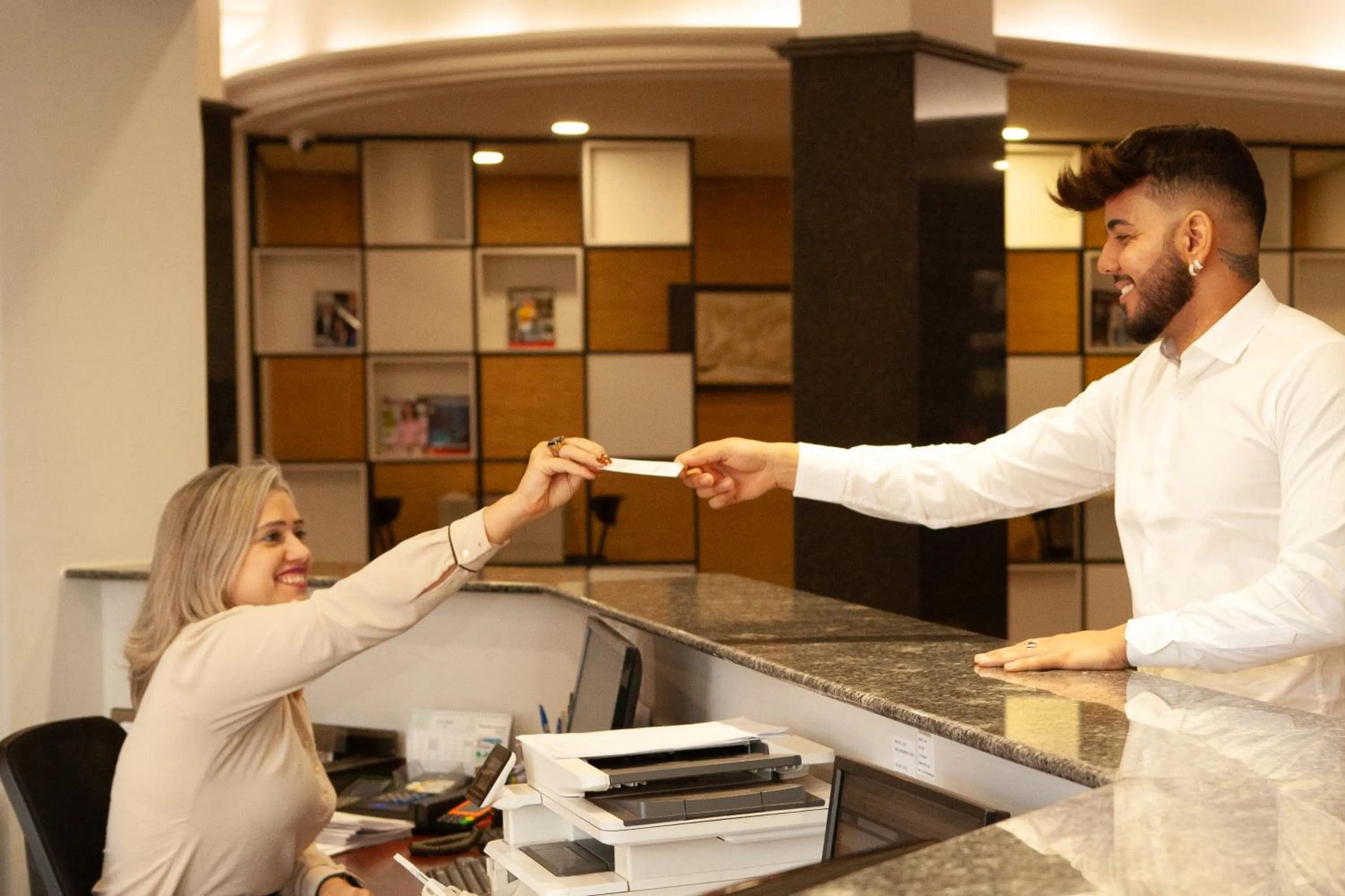 Lobby or reception in Firenze Hotel Votuporanga