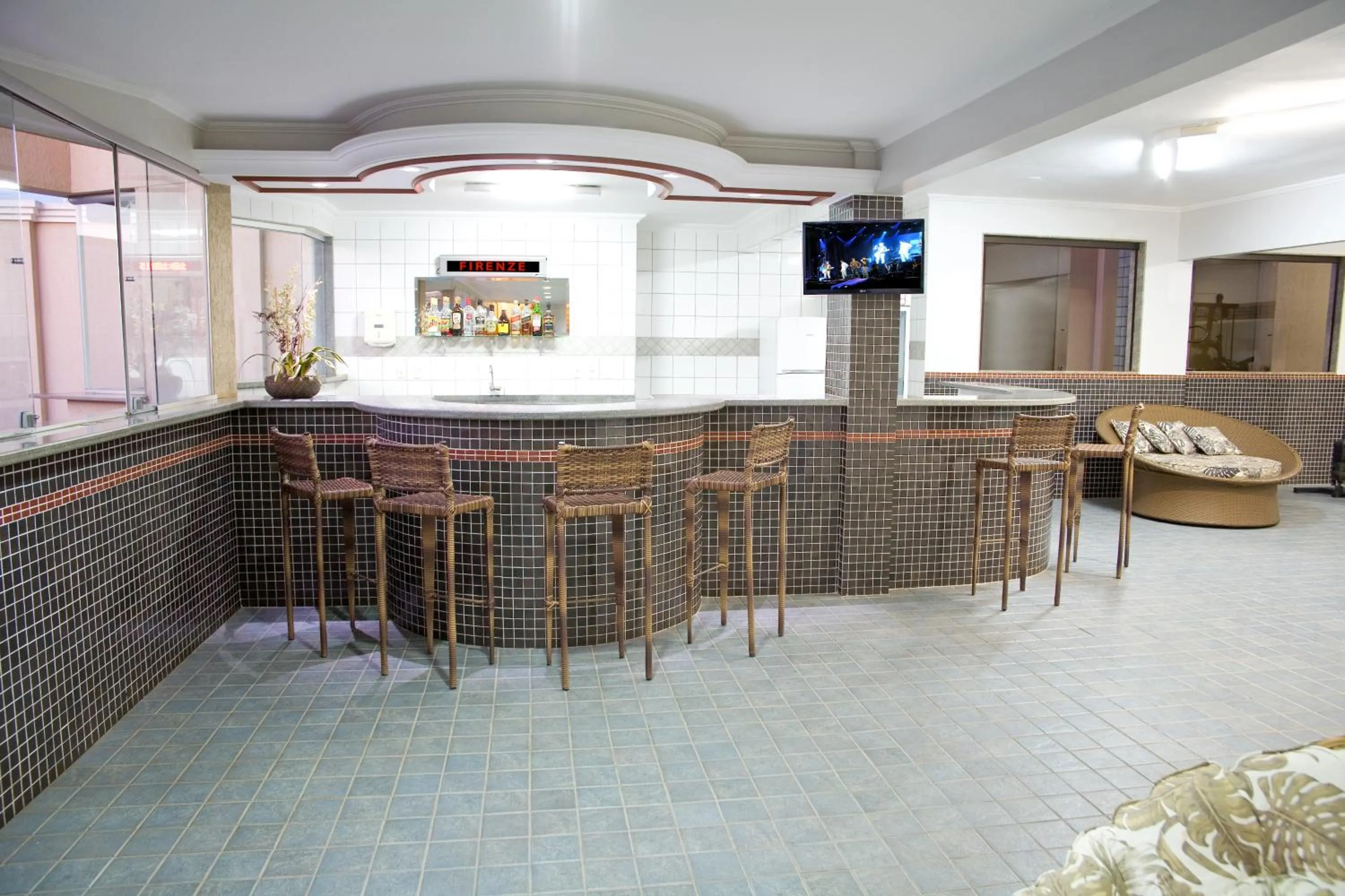 Lounge or bar in Firenze Hotel Votuporanga