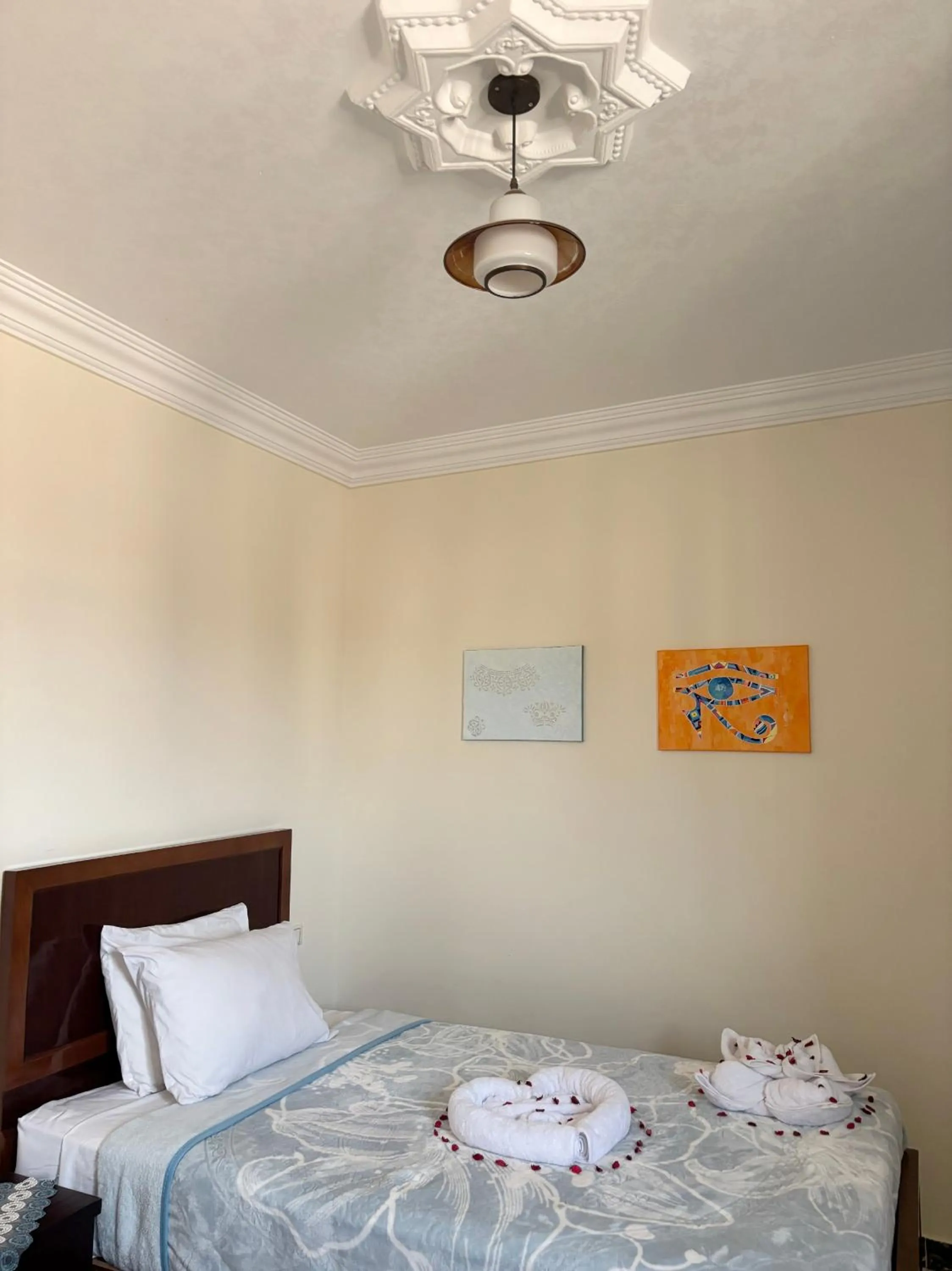 Bed in Giza Pyramids View Guest House