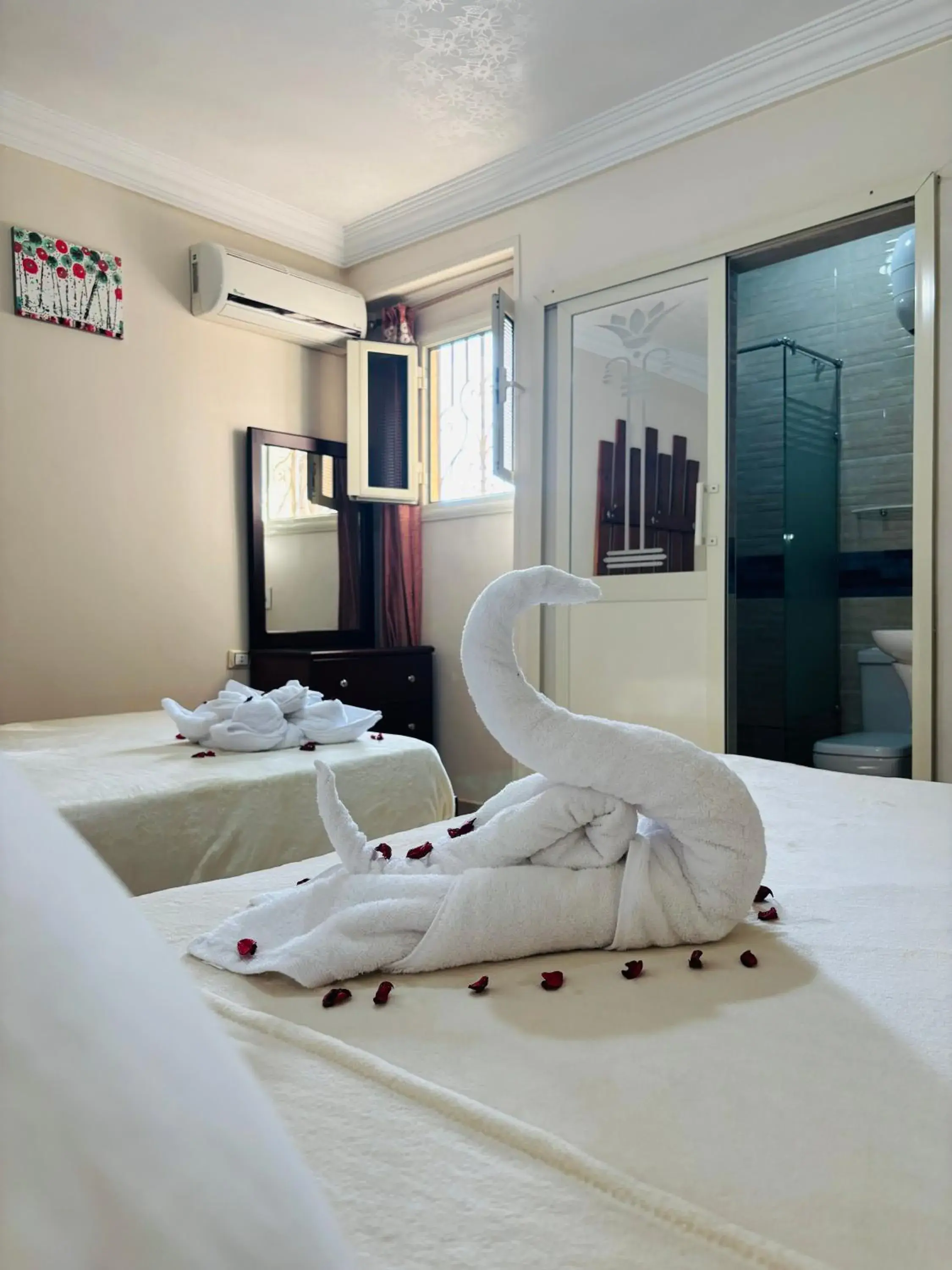 Twin Room in Giza Pyramids View Guest House Twin Room in Giza Pyramids View Guest House