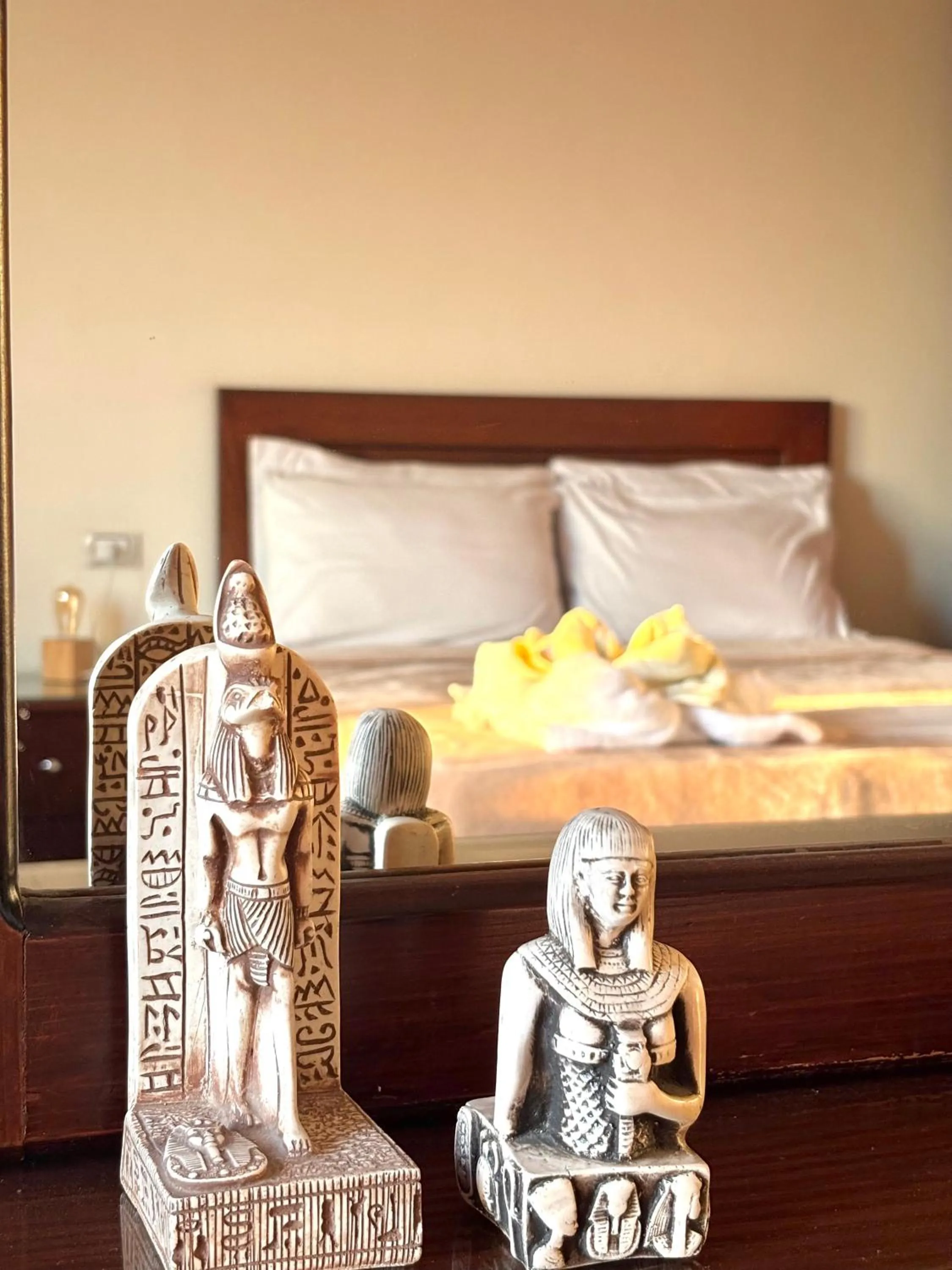 Bed in Giza Pyramids View Guest House