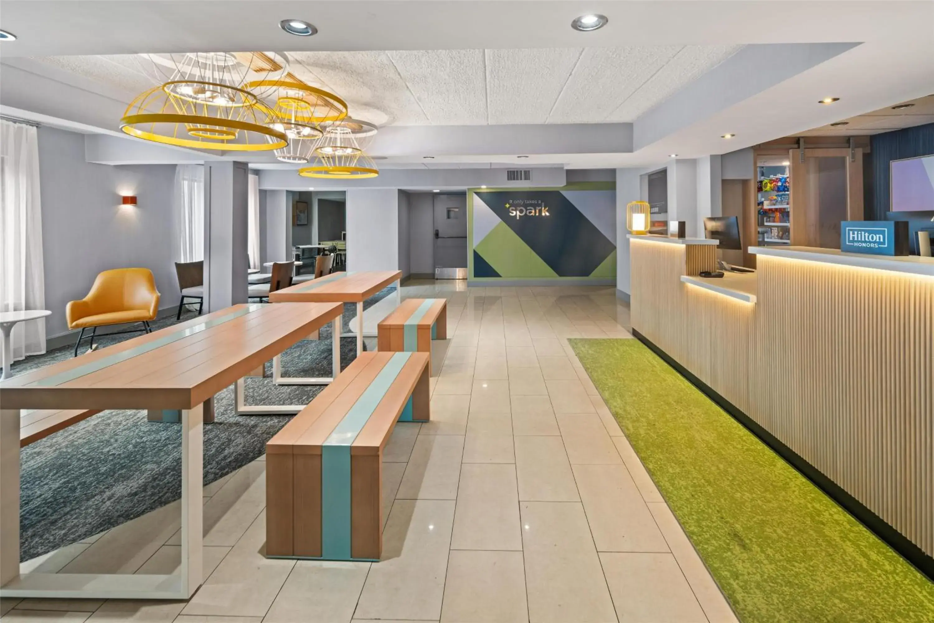 Lobby or reception in Spark by Hilton Waldorf Lobby or reception in Spark by Hilton Waldorf