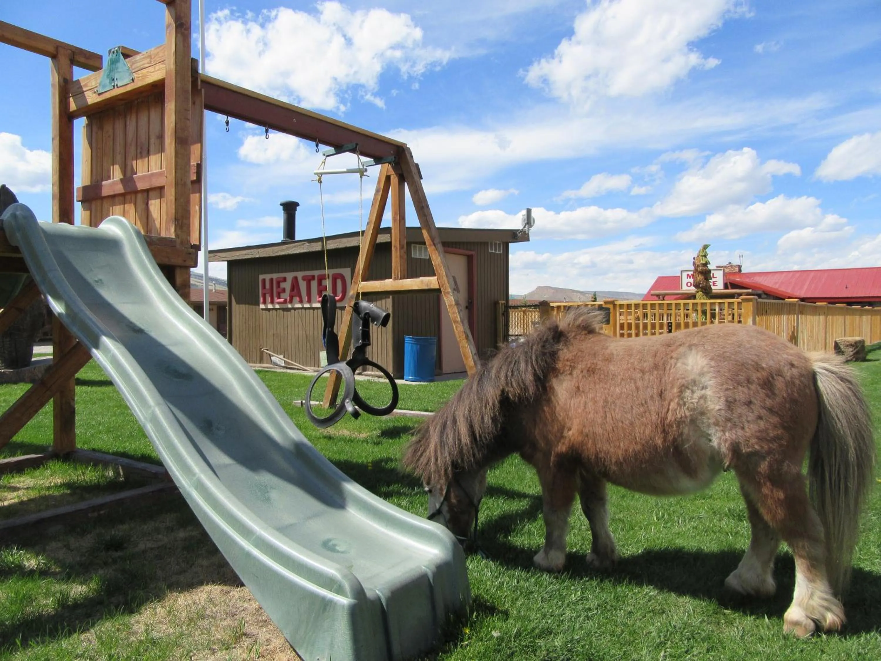 Children play ground in Big Bear Motel