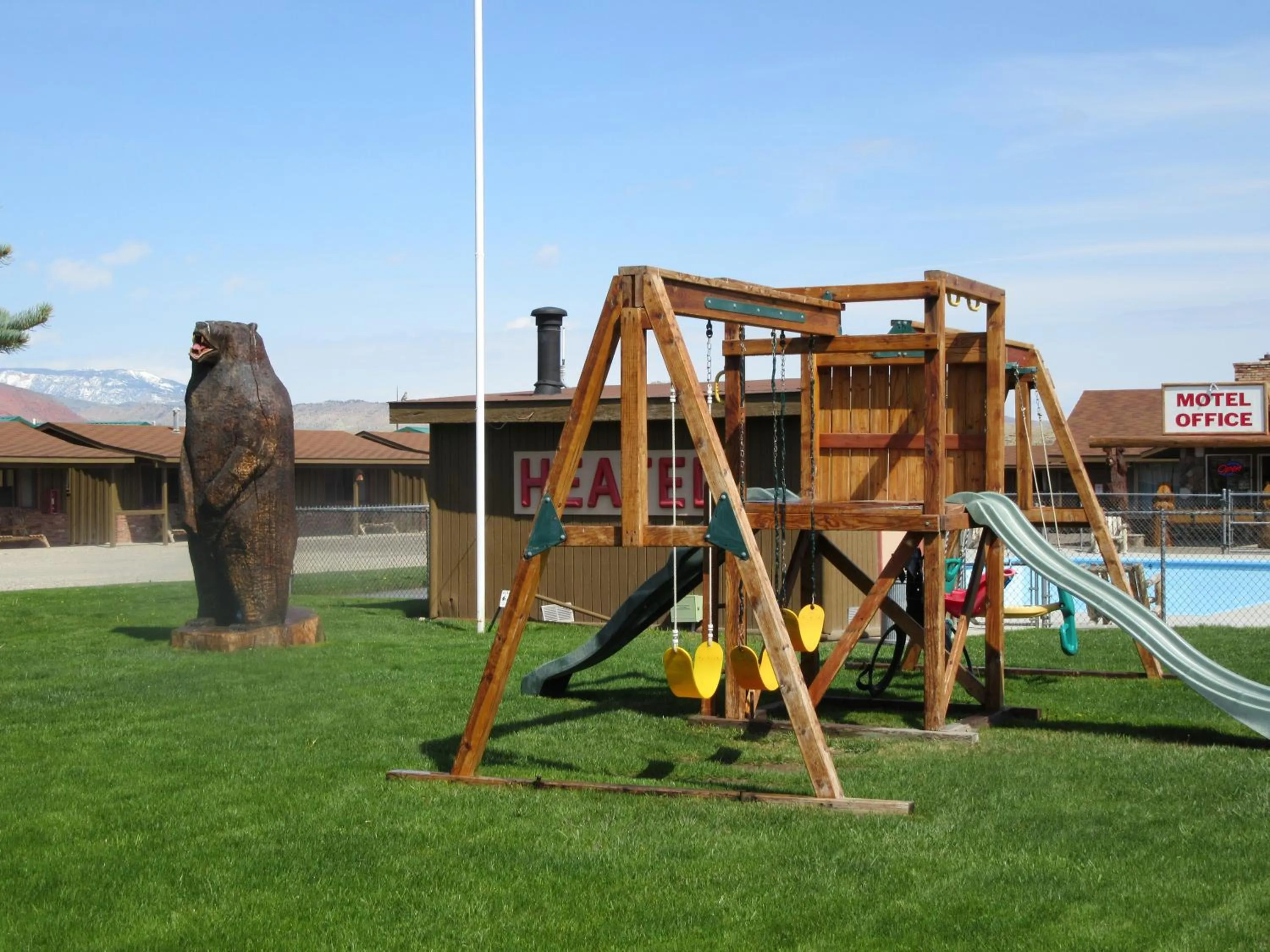 Children play ground in Big Bear Motel