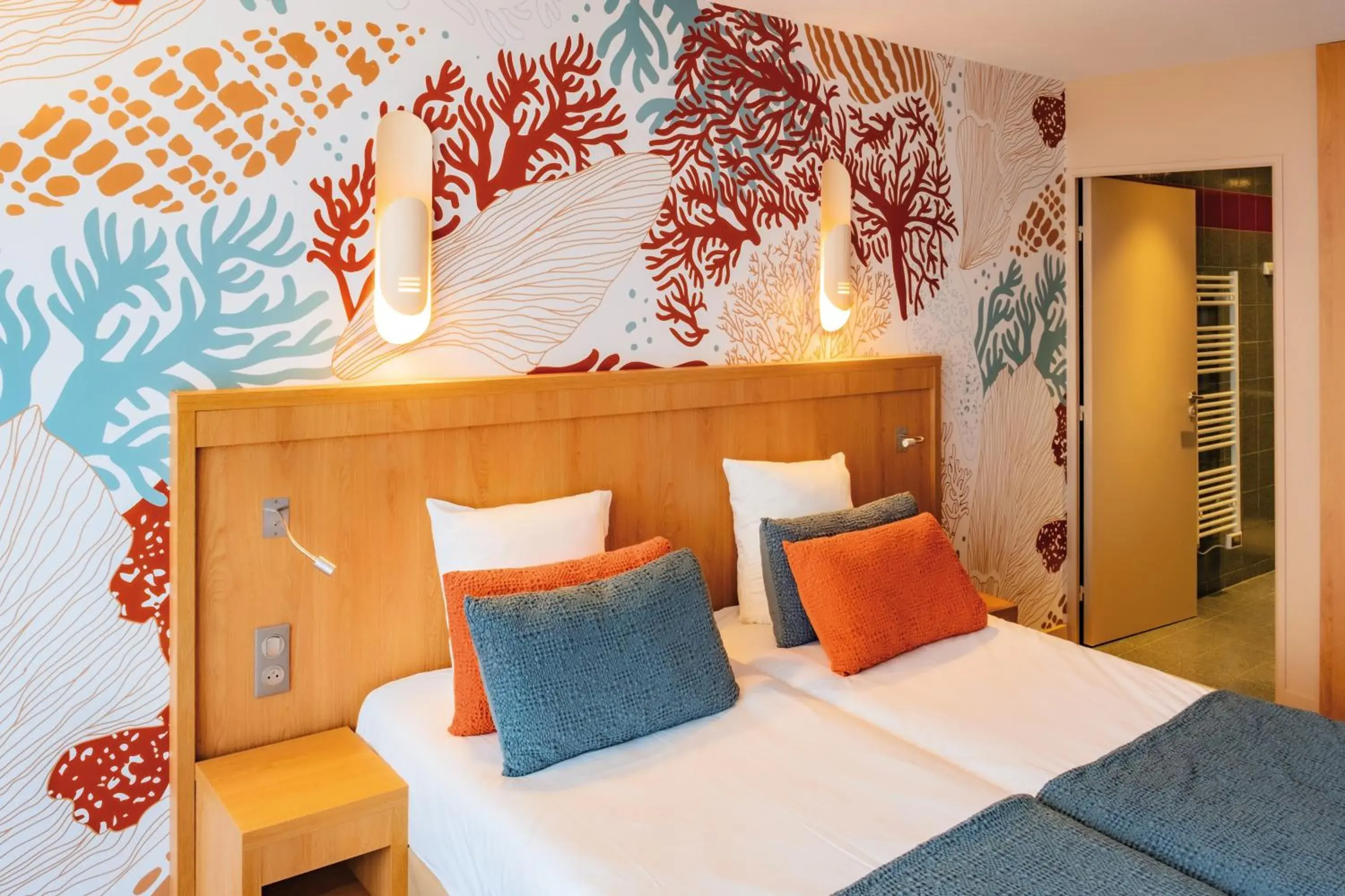 Twin Room with Garden View in Club Vacances Bleues Les Jardins De l'Atlantique Twin Room with Garden View in Club Vacances Bleues Les Jardins De l'Atlantique