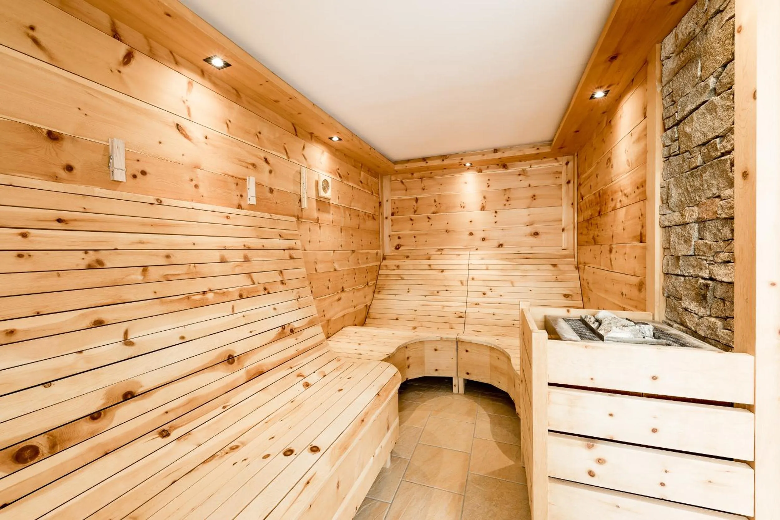 Sauna in Forster's Naturresort