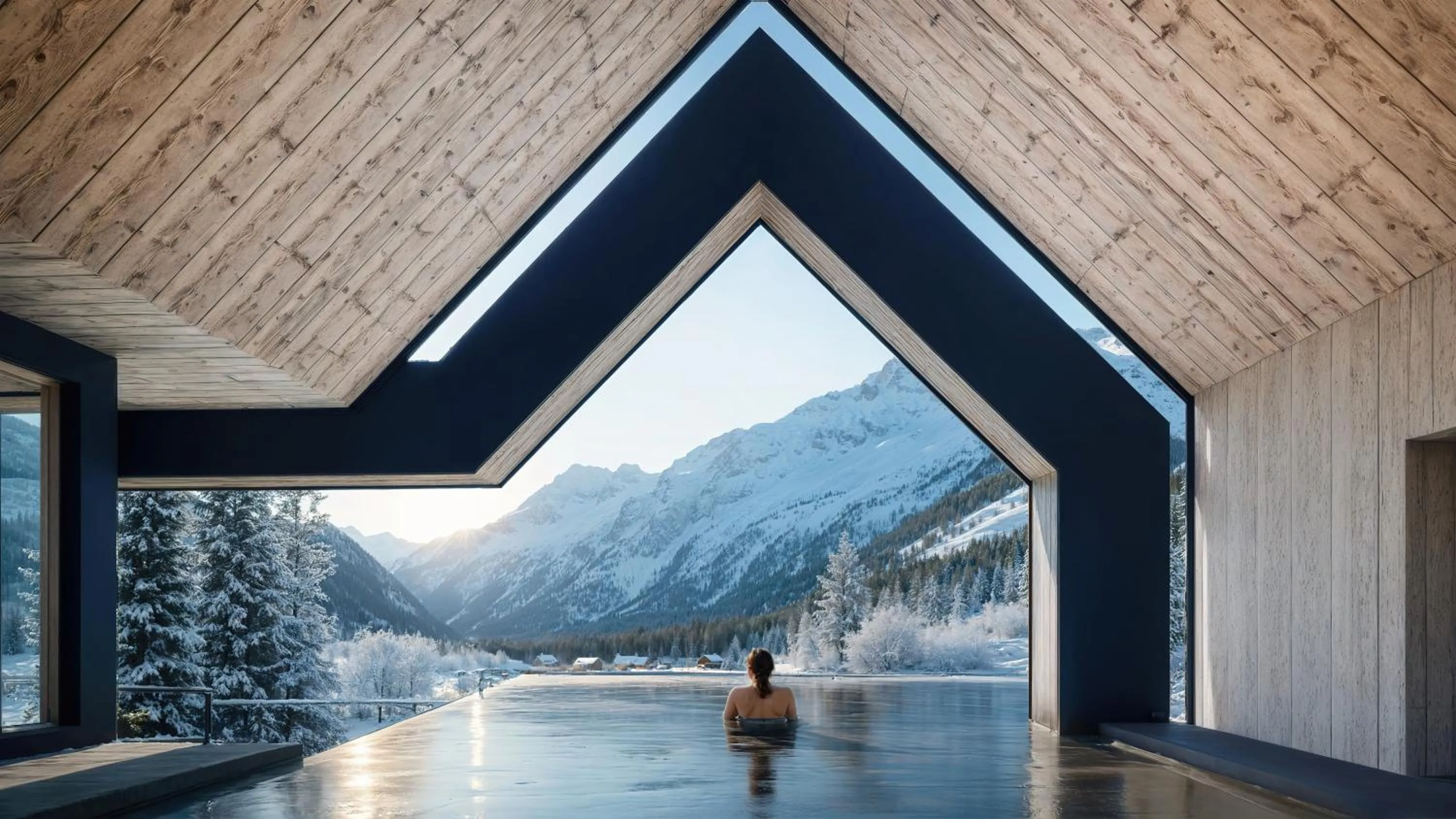 Pool view in Forster's Naturresort