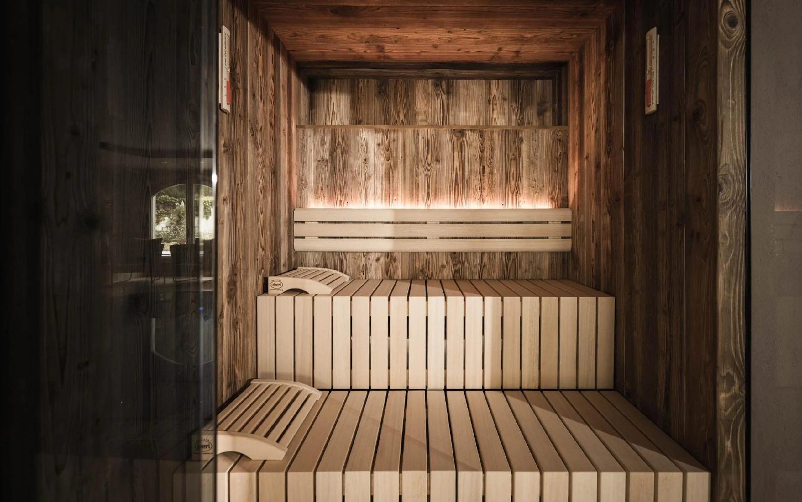 Sauna in Forster's Naturresort