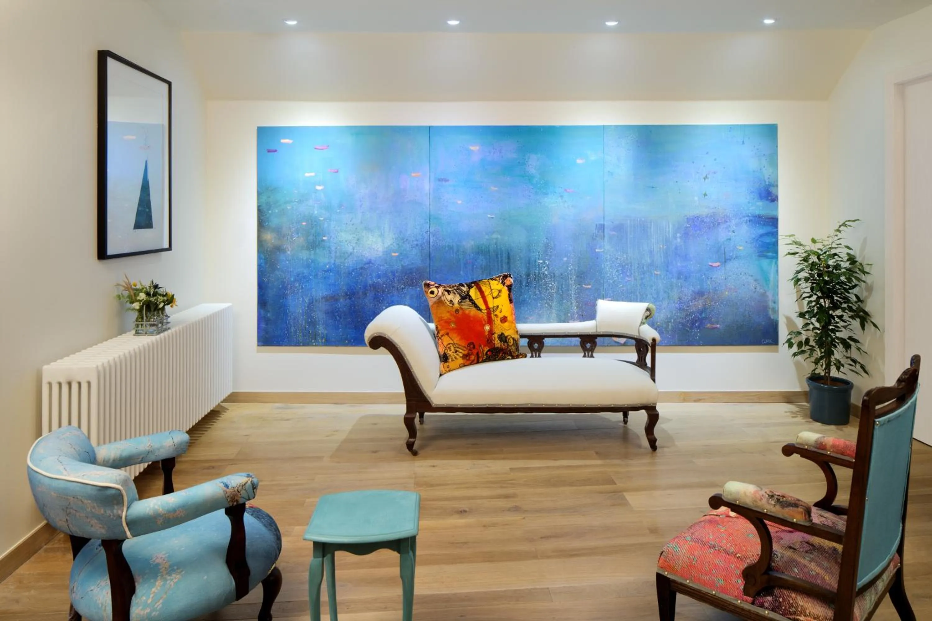 Seating area in Radisson Collection Hotel, Royal Mile Edinburgh