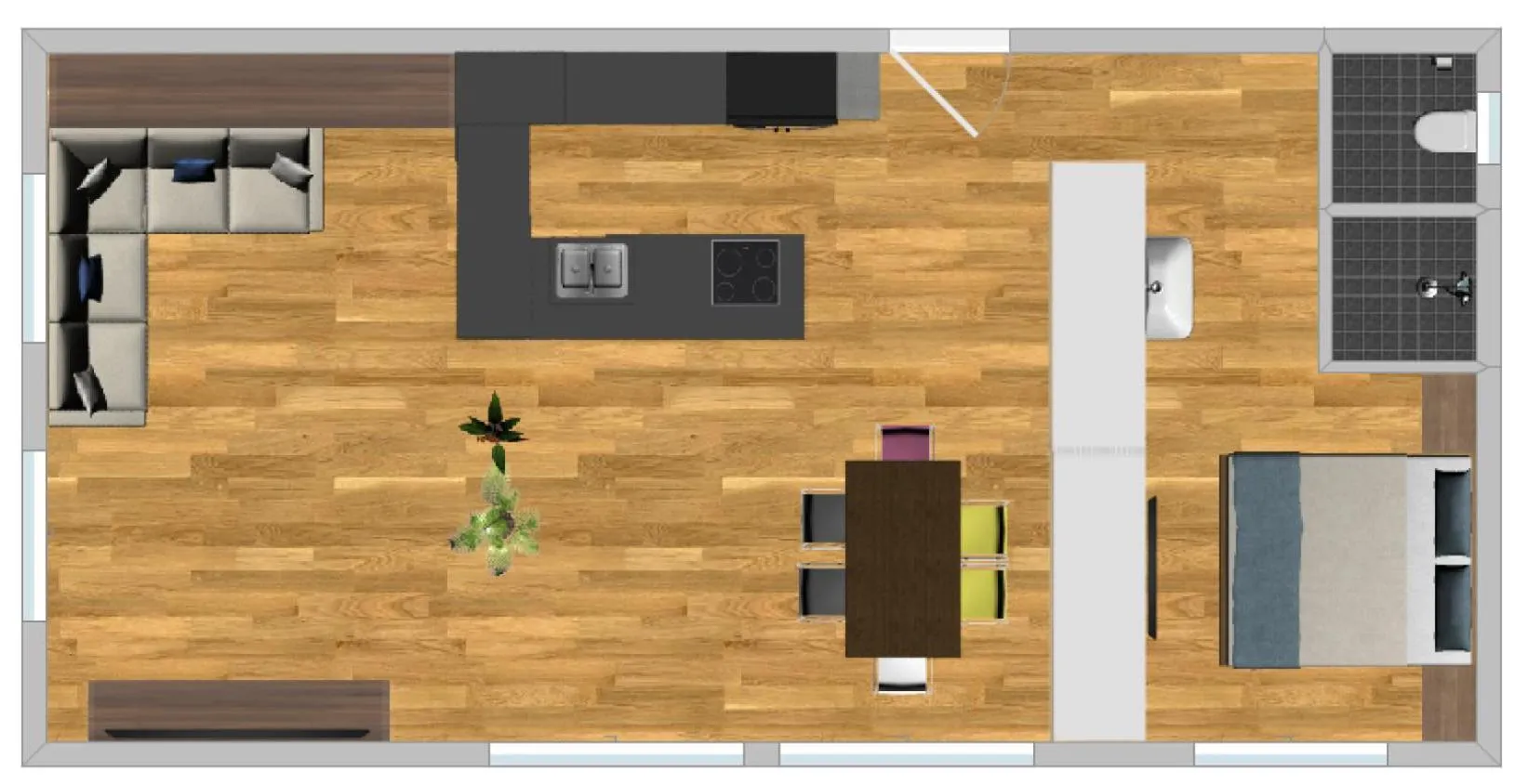 Floor plan in Appartements Täli