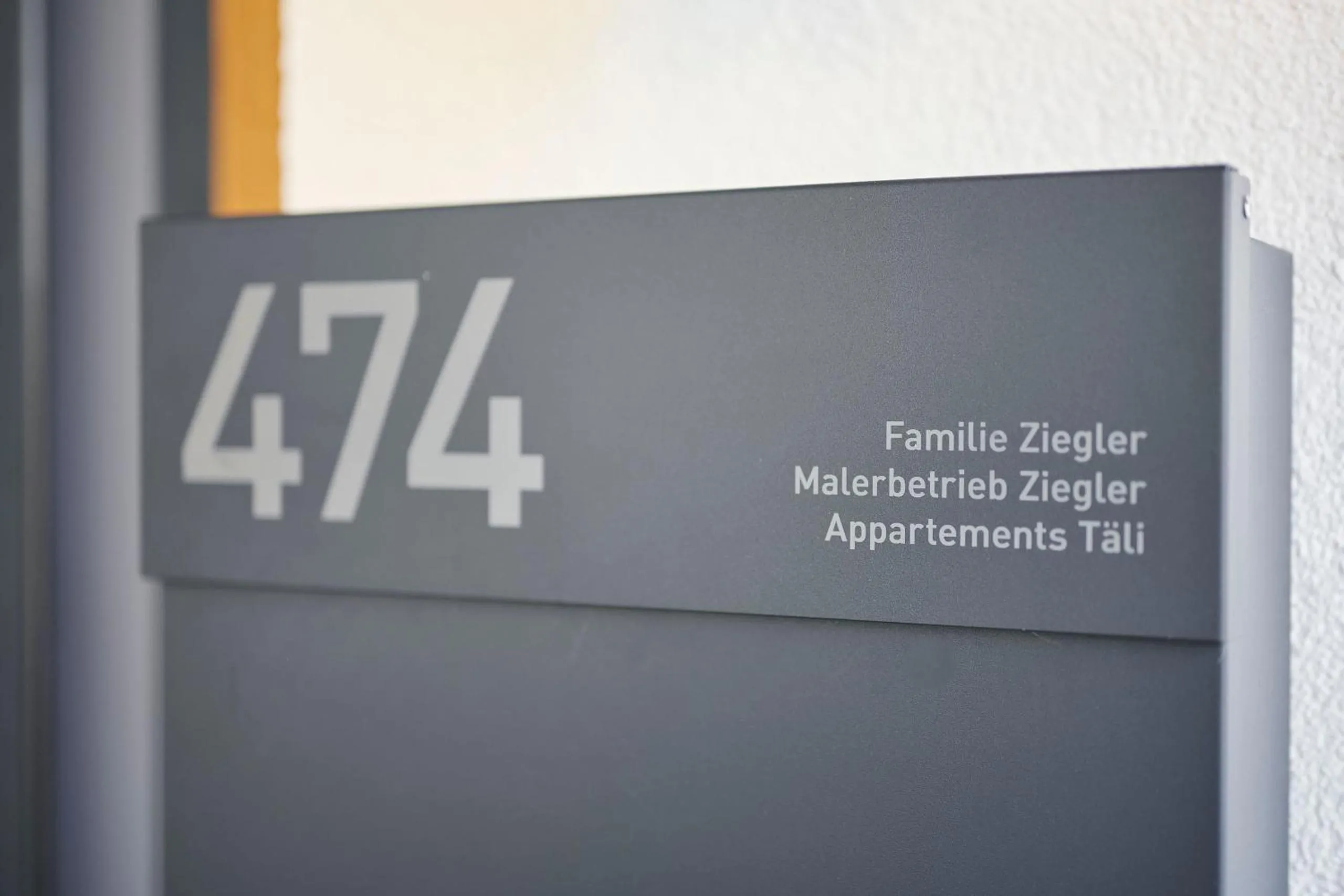 Logo/Certificate/Sign in Appartements Täli