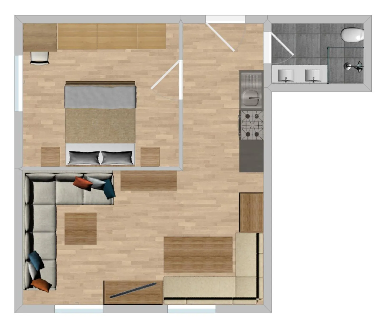 Floor plan in Appartements Täli